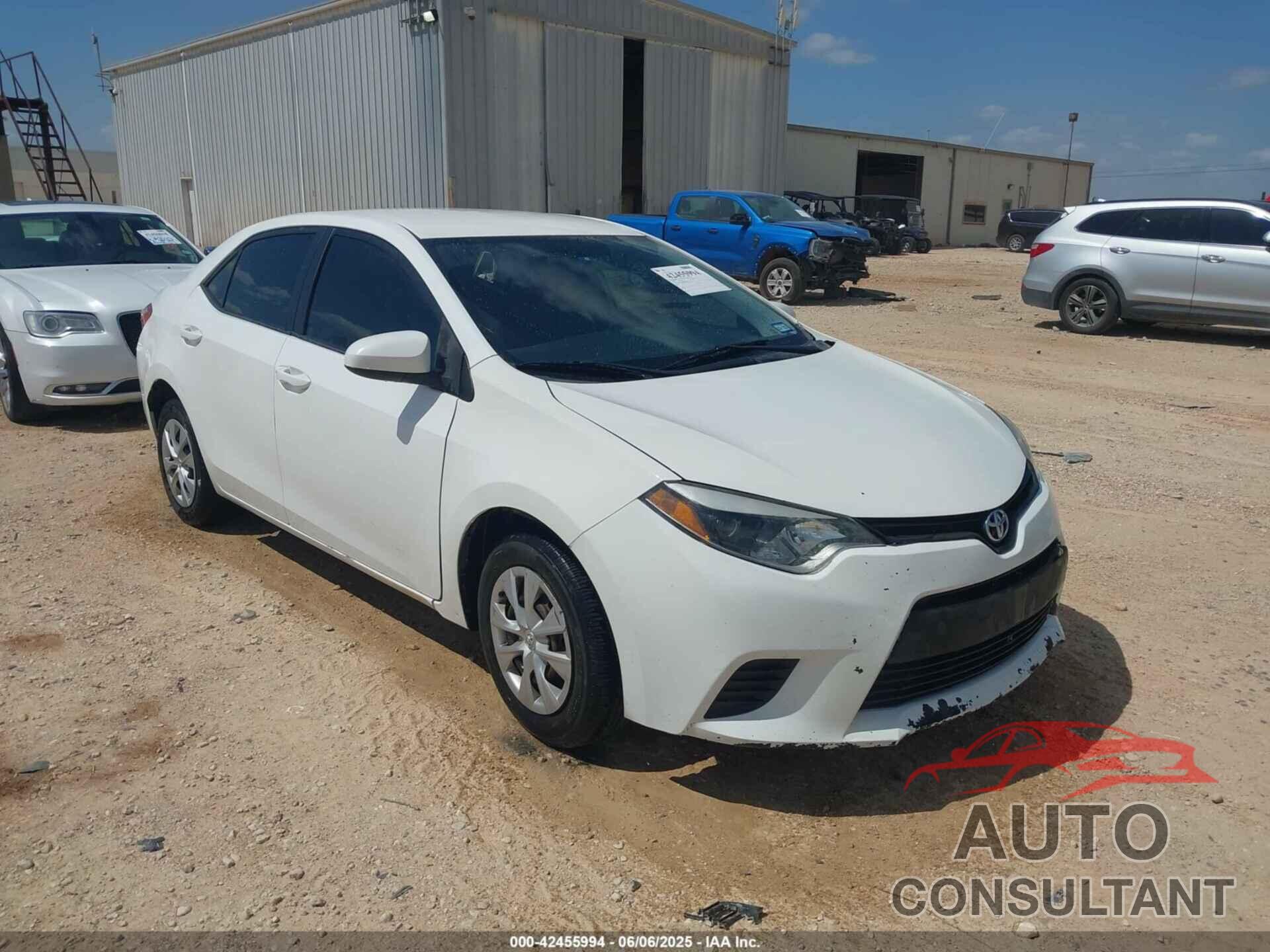 TOYOTA COROLLA 2016 - 2T1BURHE7GC469880