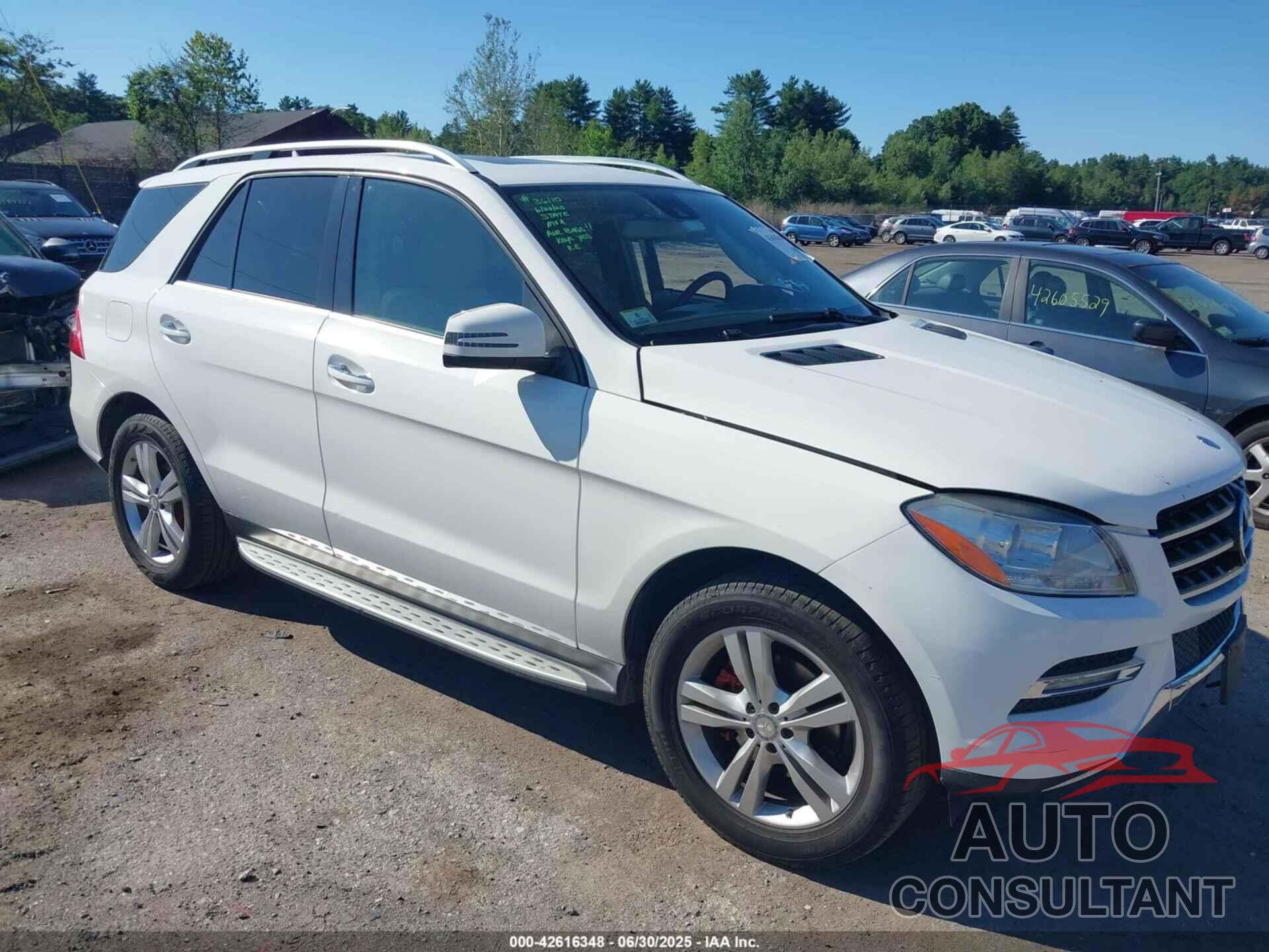 MERCEDES-BENZ ML 350 2015 - 4JGDA5HB7FA545418