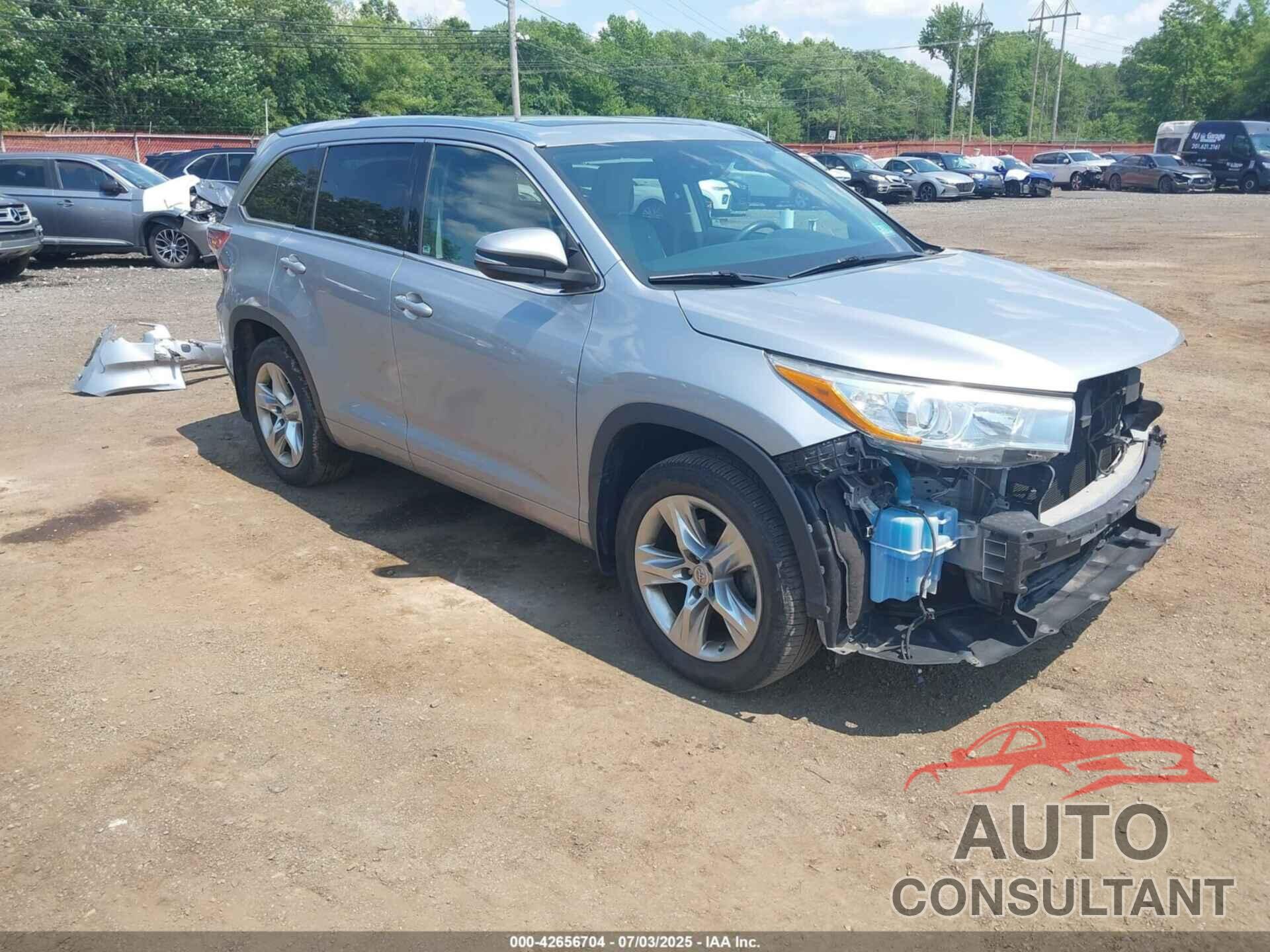 TOYOTA HIGHLANDER 2015 - 5TDDKRFH1FS095798