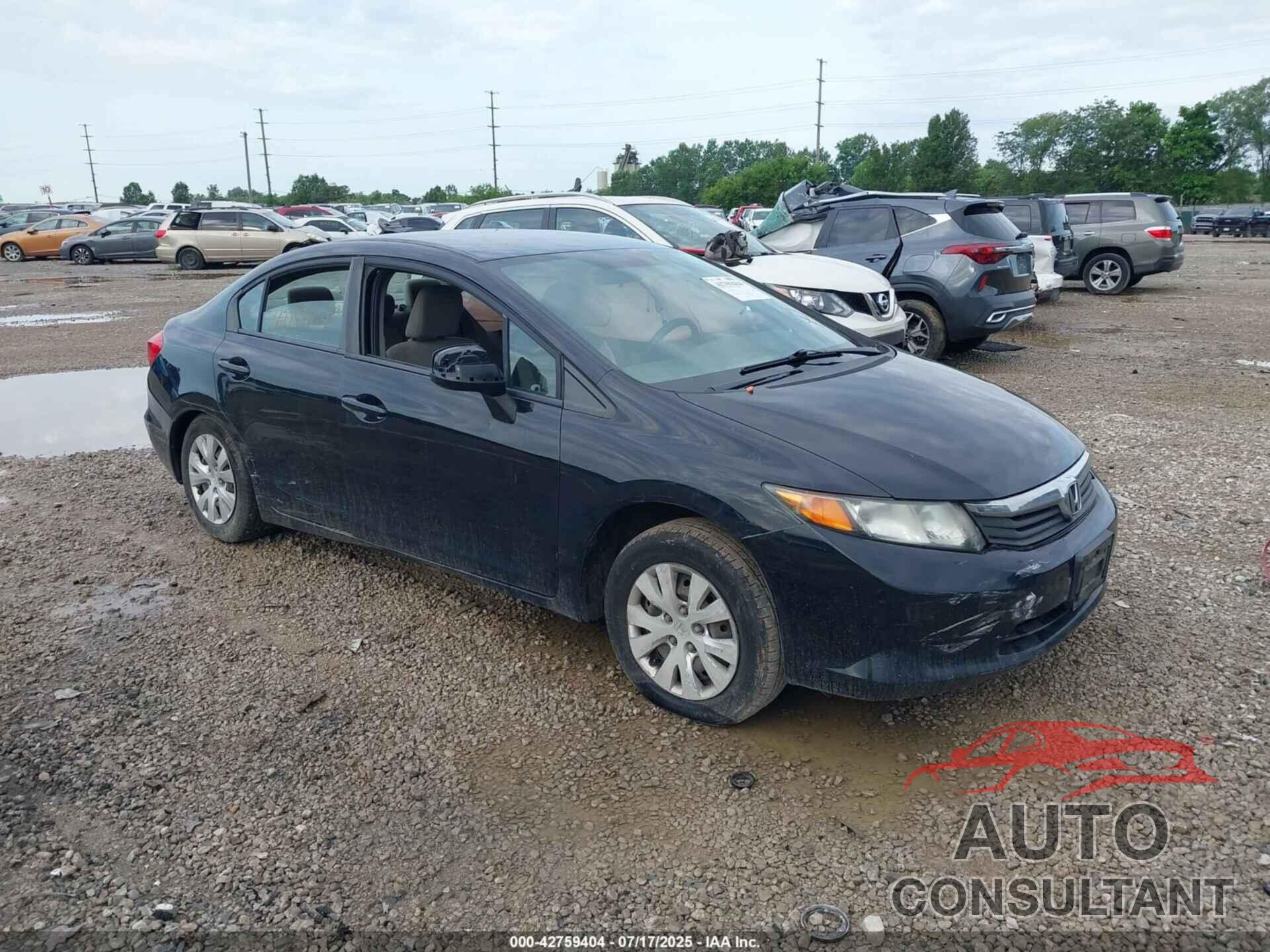 HONDA CIVIC 2012 - 19XFB2F53CE365416