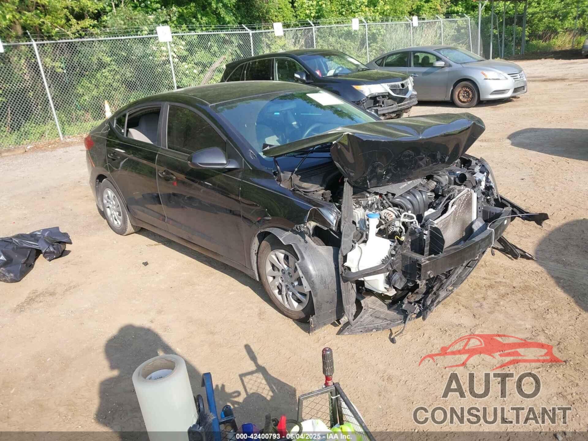 HYUNDAI ELANTRA 2017 - KMHD74LF7HU355011