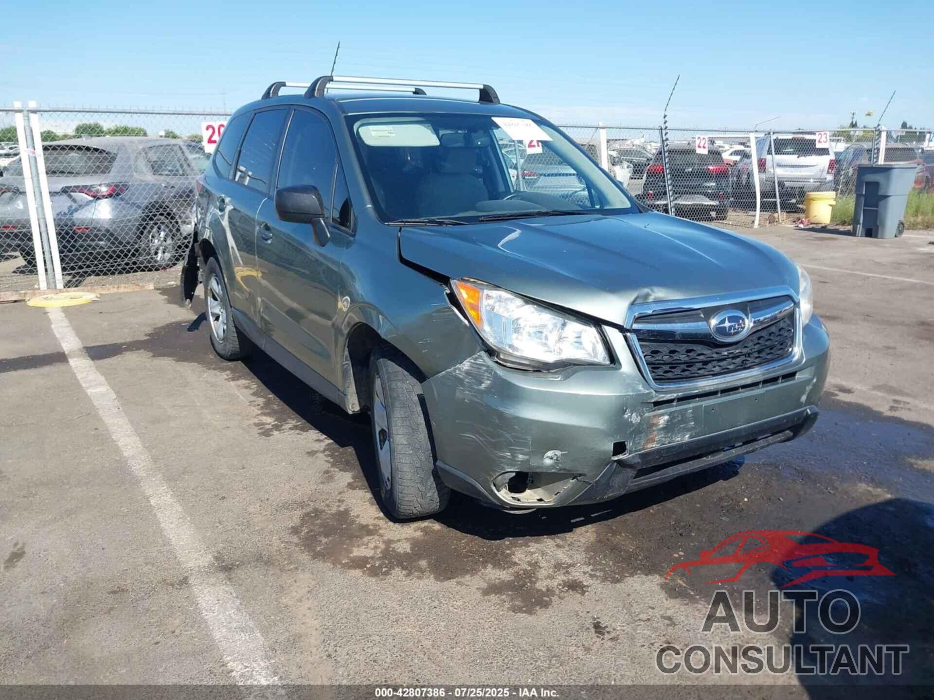 SUBARU FORESTER 2014 - JF2SJAAC2EG449541
