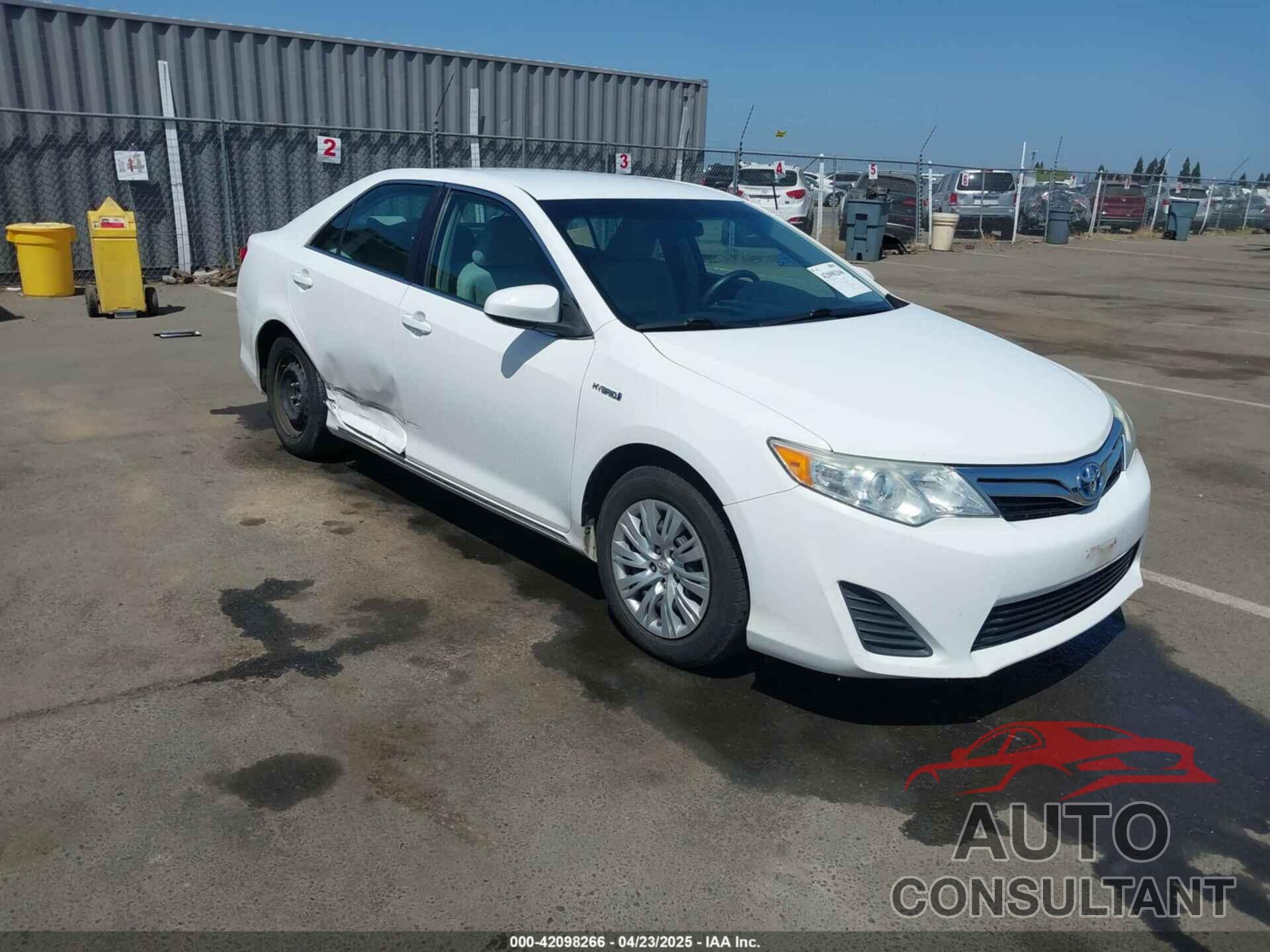 TOYOTA CAMRY HYBRID 2012 - 4T1BD1FK3CU046023