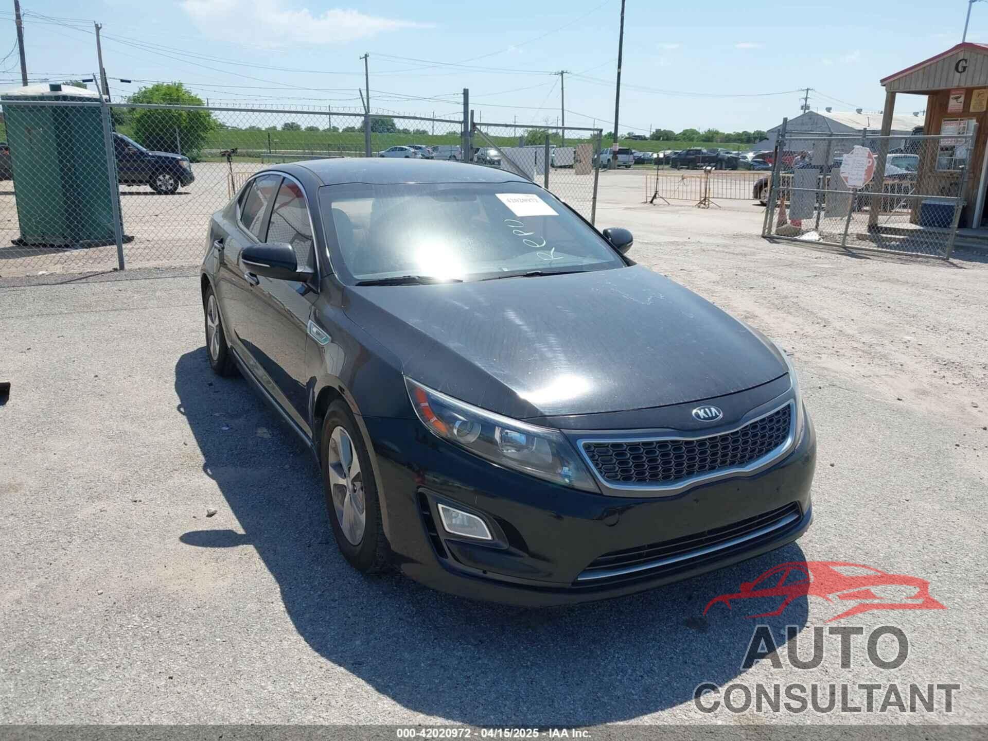 KIA OPTIMA HYBRID 2014 - KNAGM4AD0E5065921