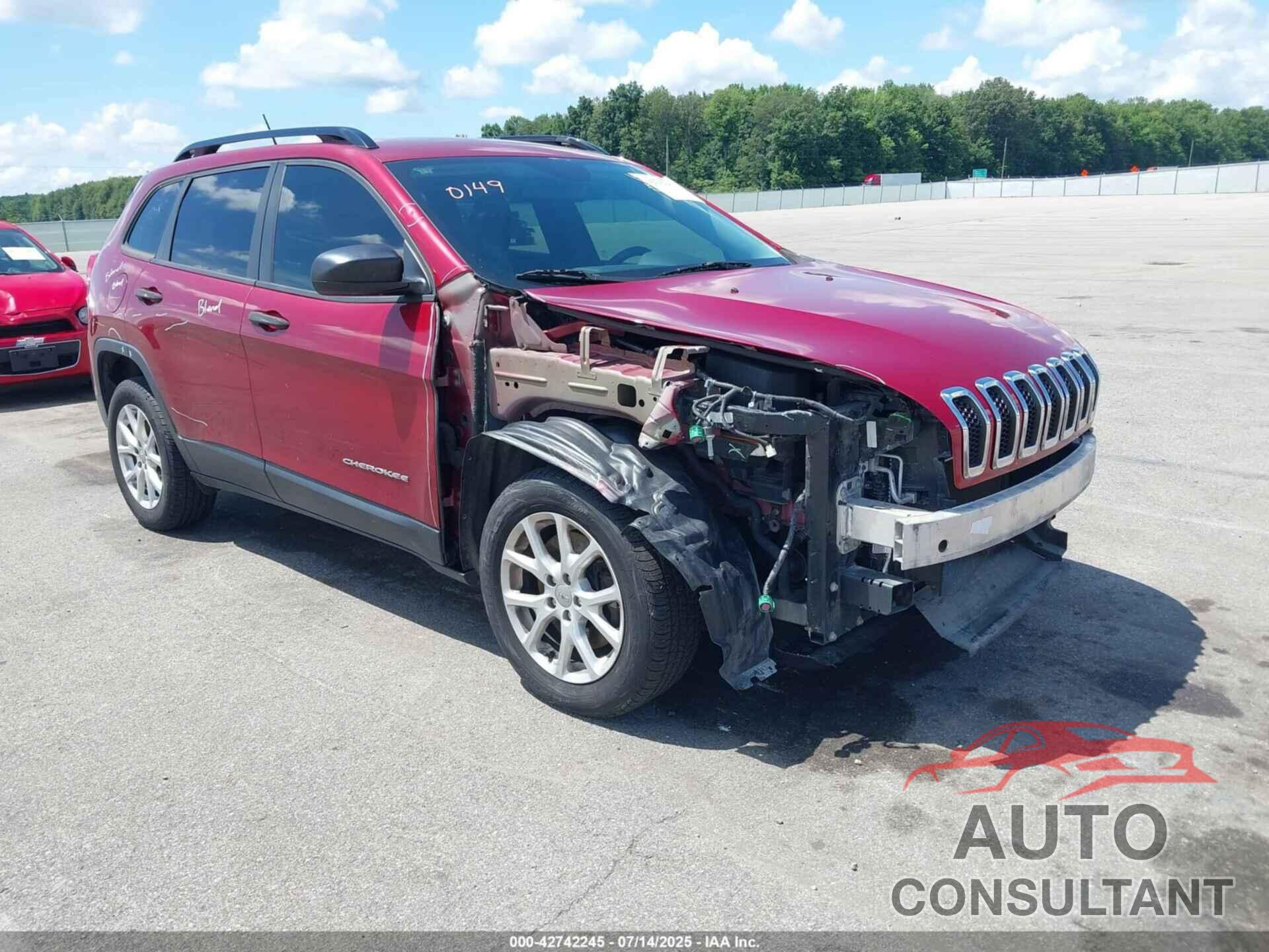 JEEP CHEROKEE 2016 - 1C4PJMAB3GW193352