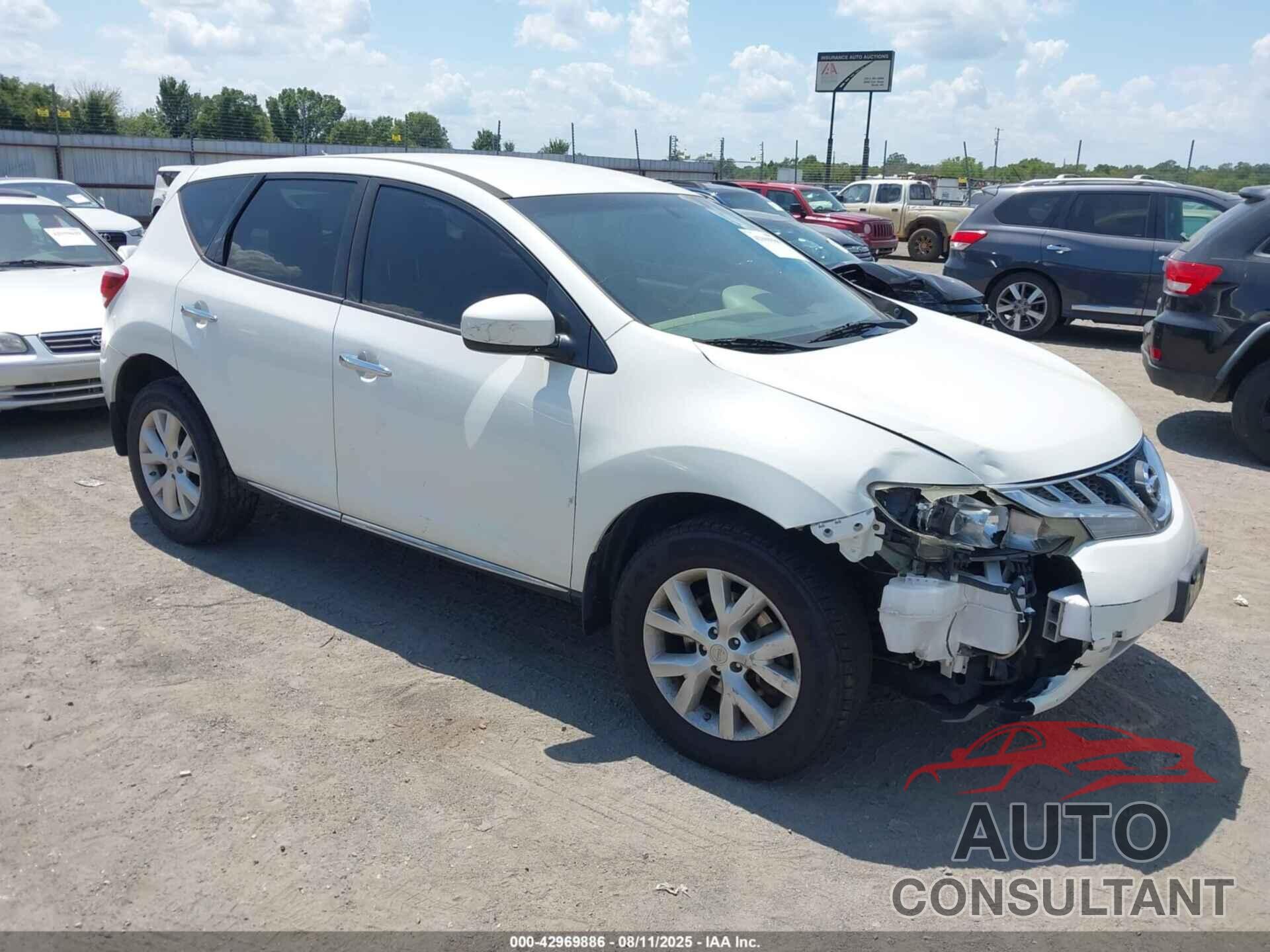 NISSAN MURANO 2012 - JN8AZ1MU1CW108548