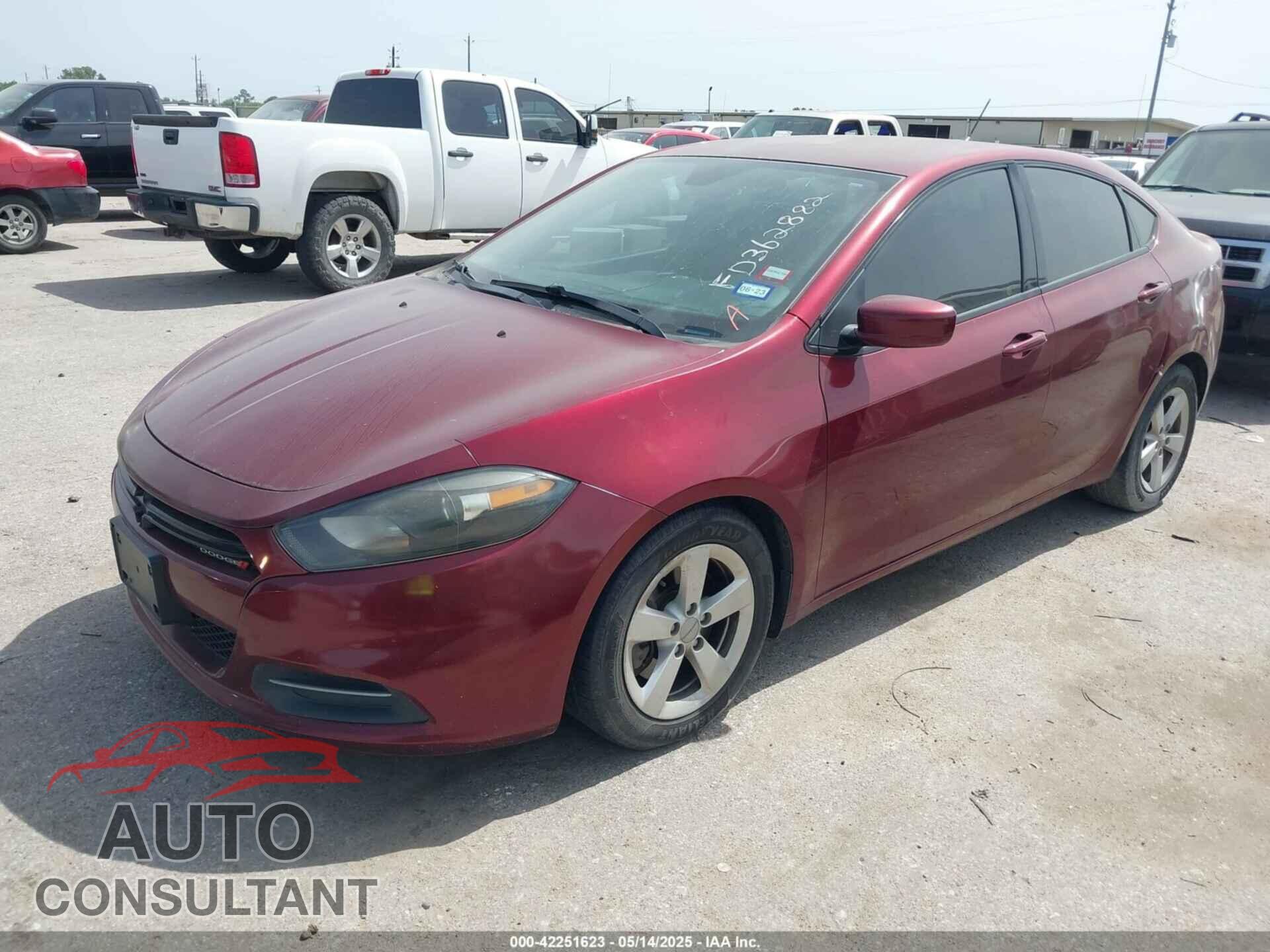 DODGE DART 2015 - 1C3CDFBB3FD362882