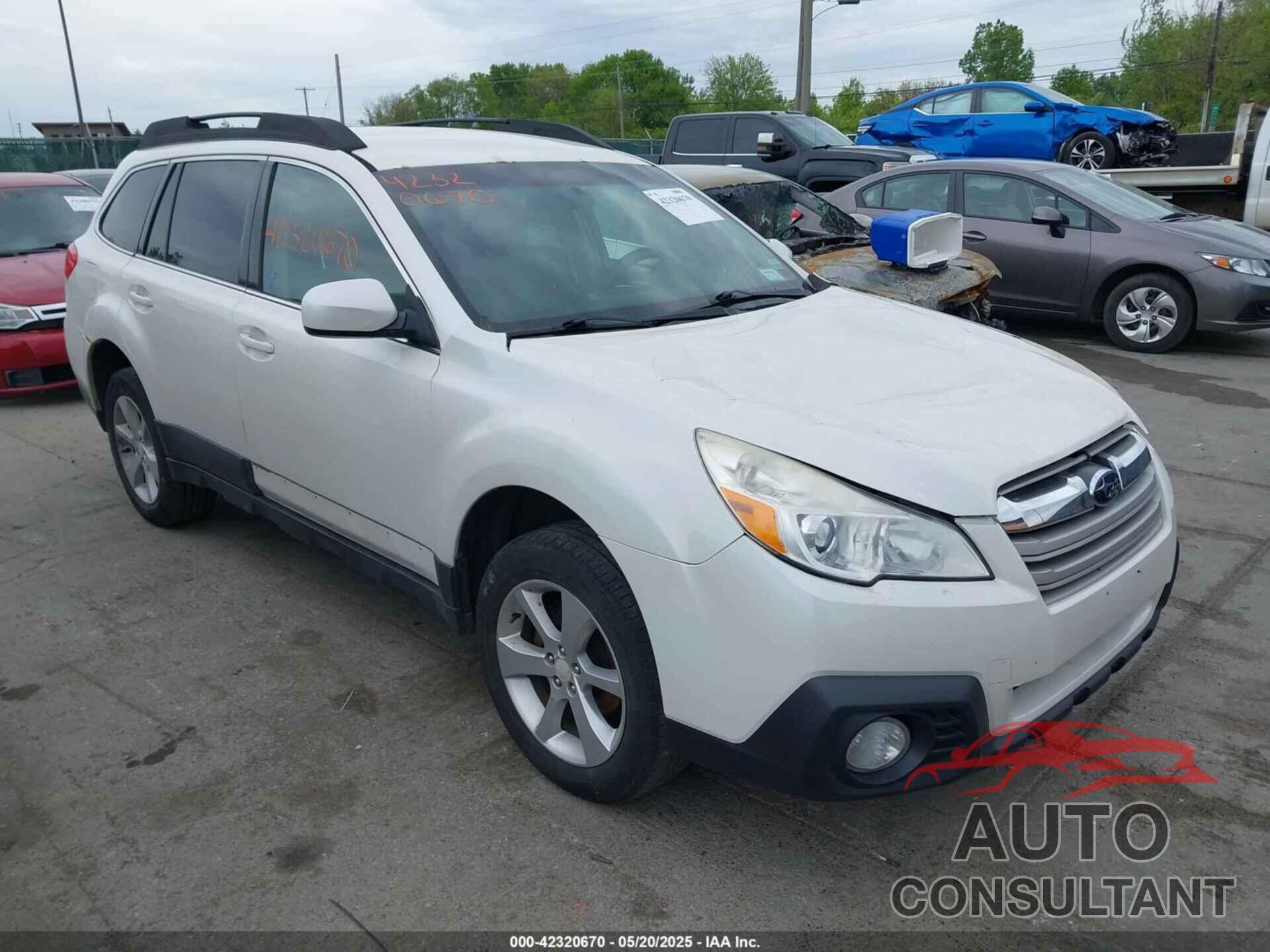SUBARU OUTBACK 2013 - 4S4BRBCCXD3322323