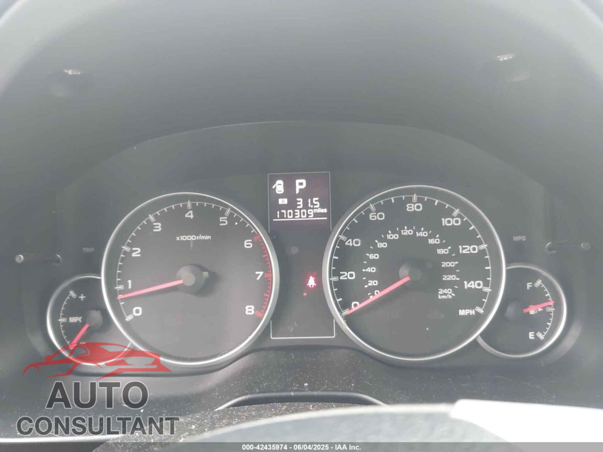 SUBARU OUTBACK 2013 - 4S4BRCCC2D3203154