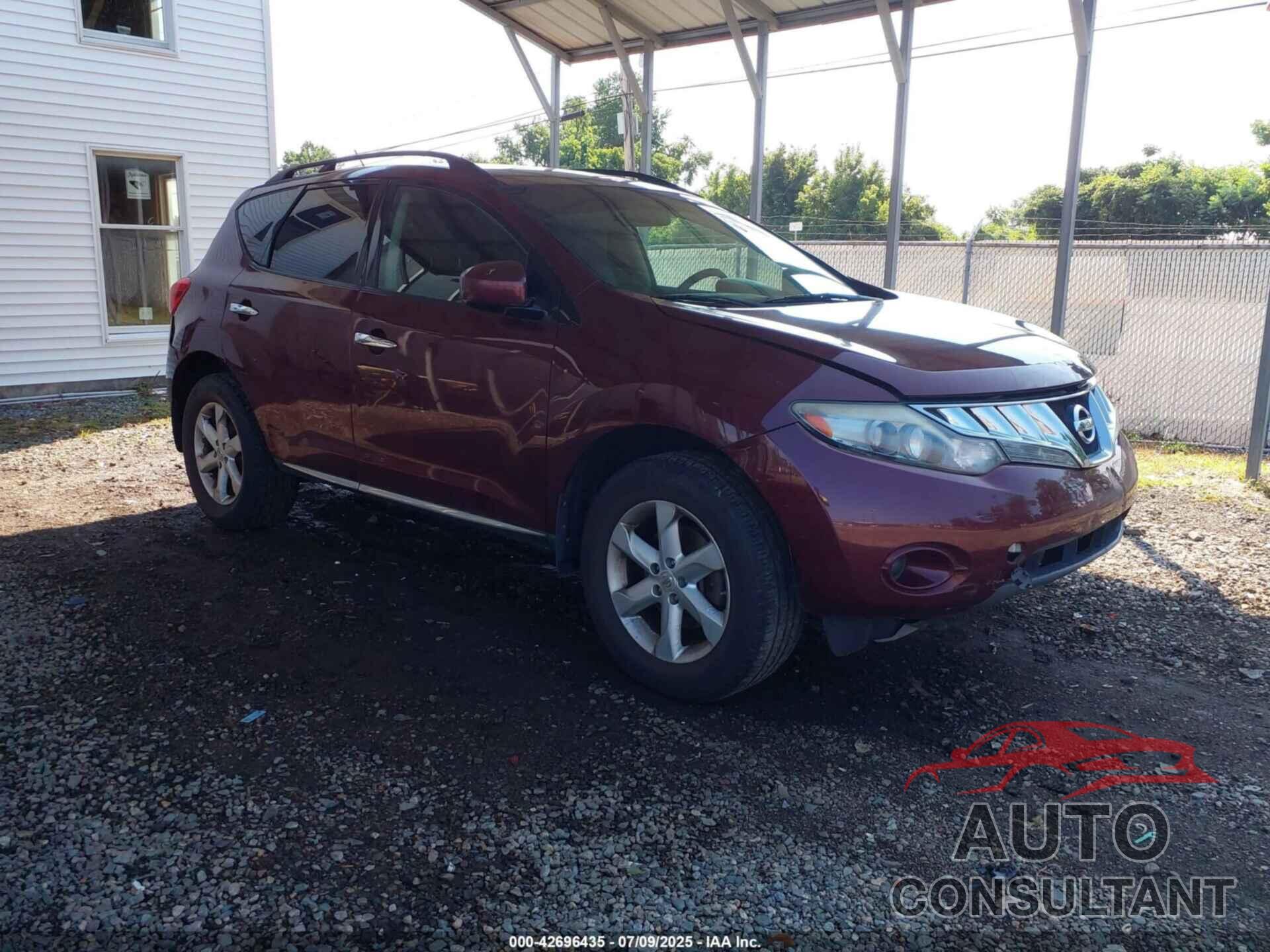 NISSAN MURANO 2009 - JN8AZ18W99W107054