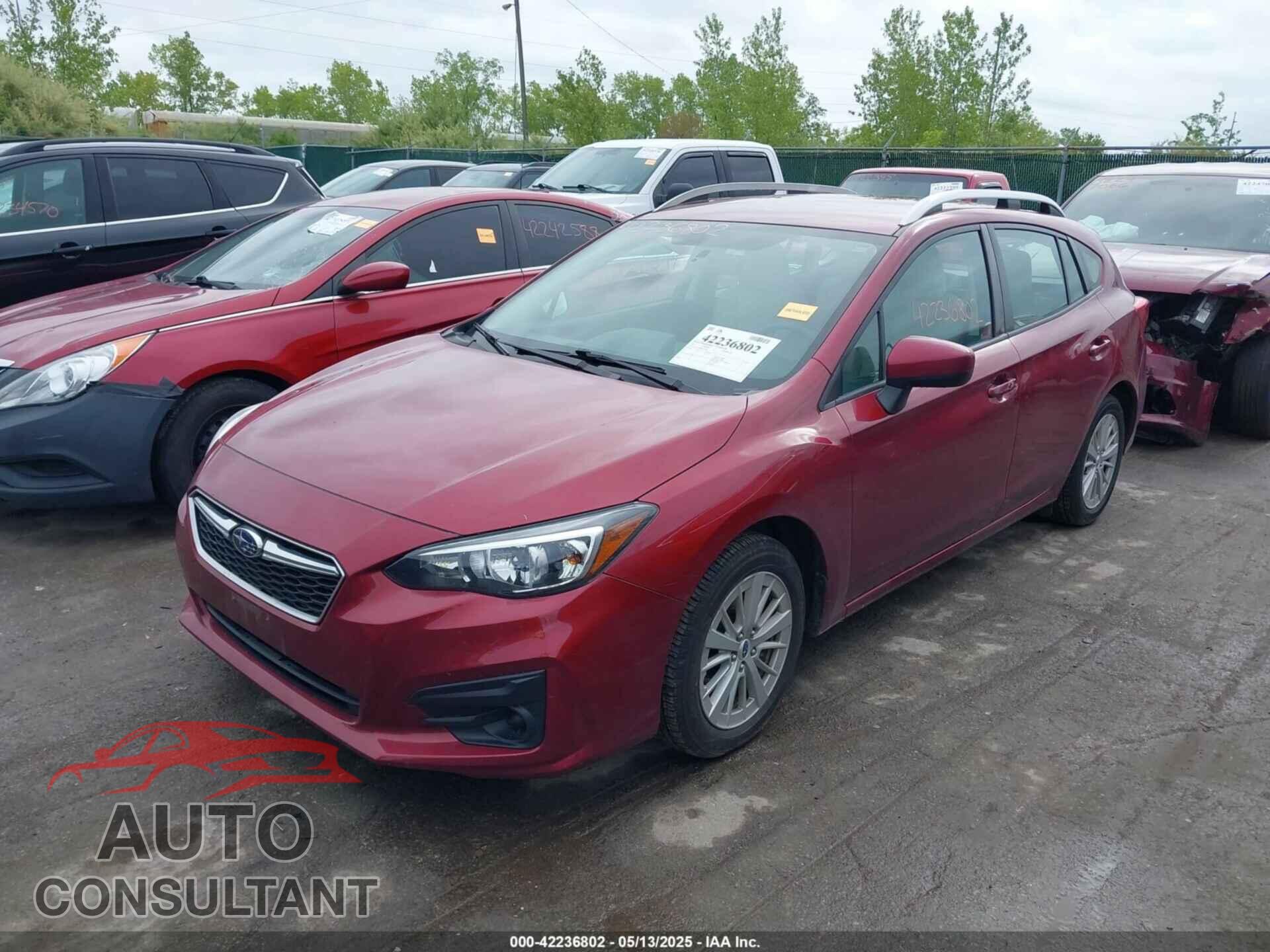 SUBARU IMPREZA 2017 - 4S3GTAB63H3733294