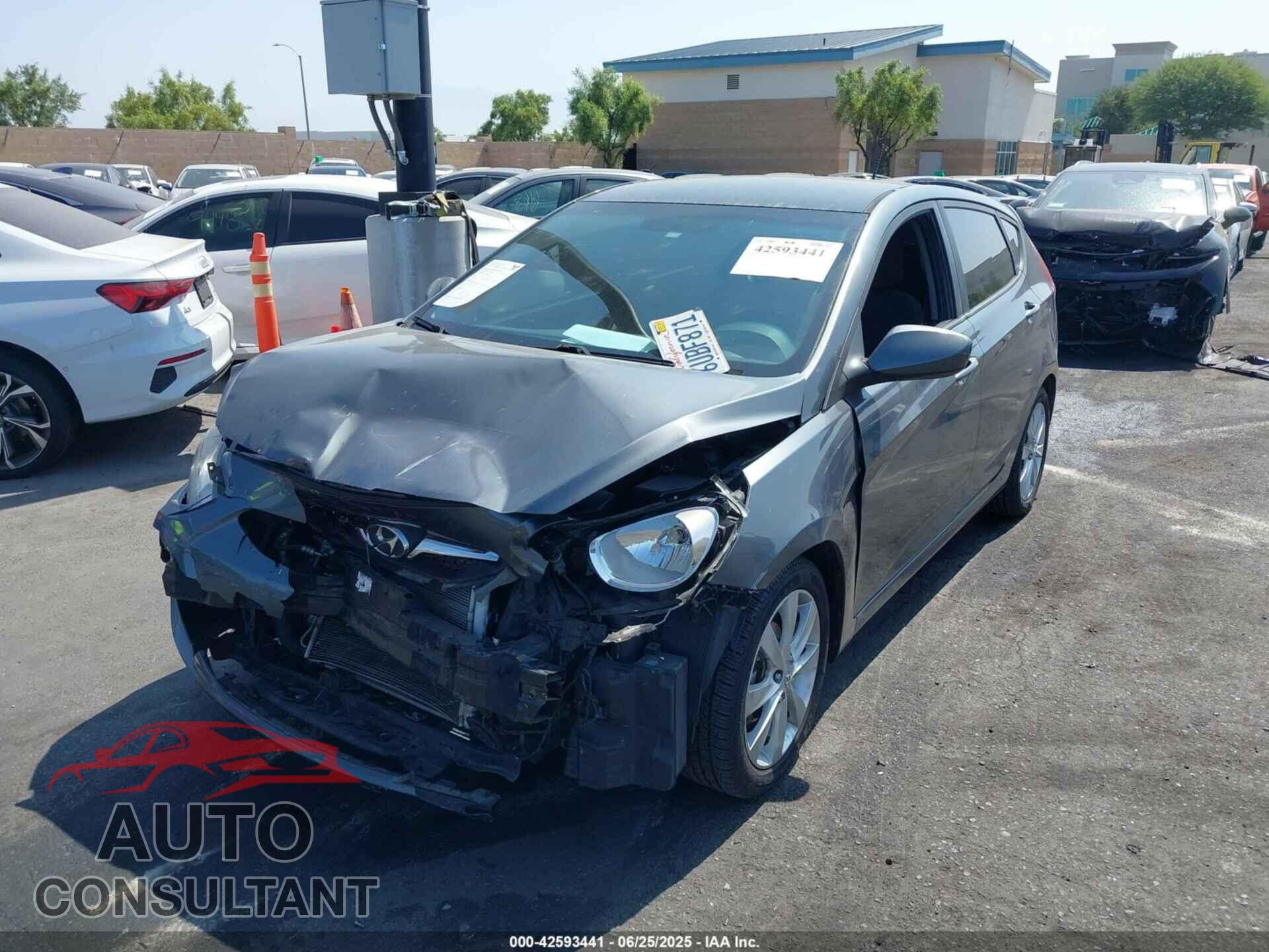 HYUNDAI ACCENT 2012 - KMHCU5AE5CU020097