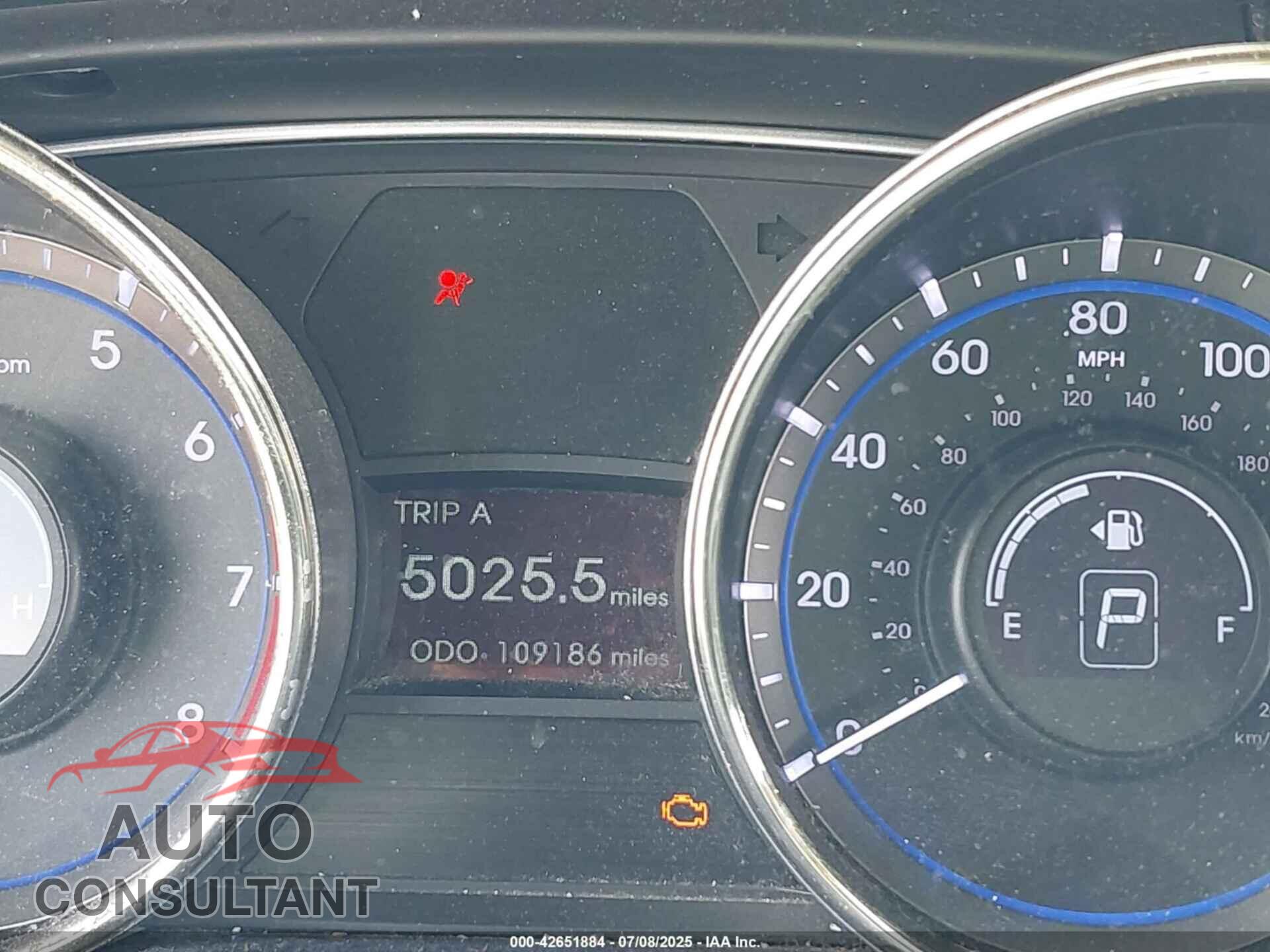 HYUNDAI SONATA 2012 - 5NPEC4AB5CH435608