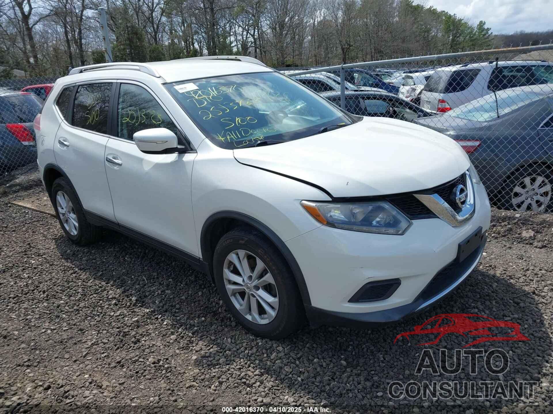 NISSAN ROGUE 2015 - KNMAT2MV6FP536397