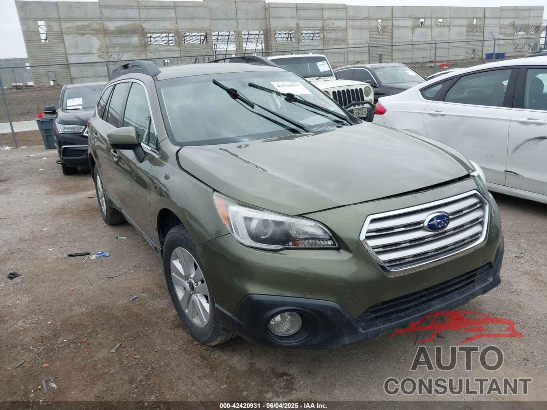 SUBARU OUTBACK 2017 - 4S4BSAHC7H3386610