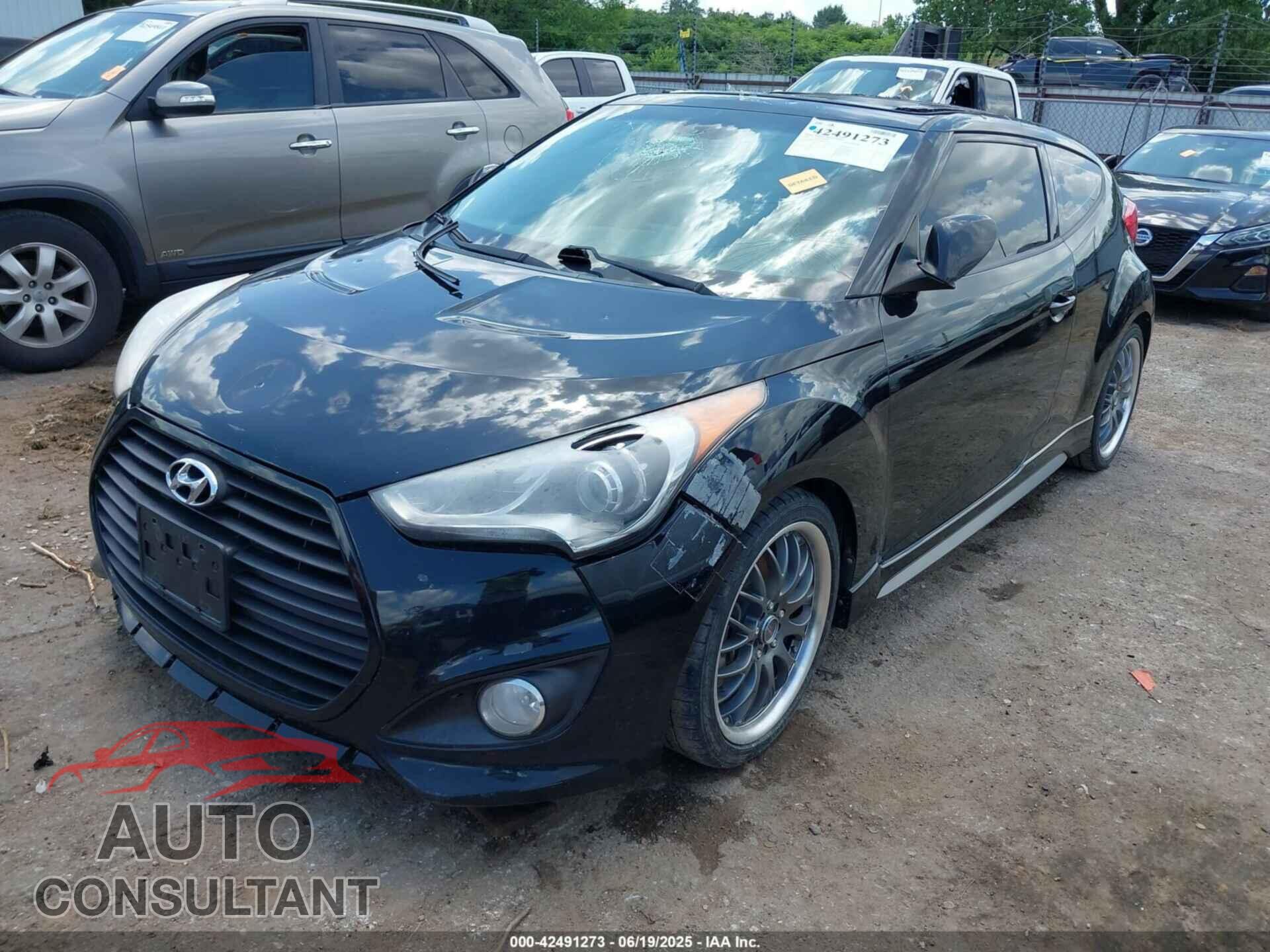 HYUNDAI VELOSTER 2013 - KMHTC6AE3DU111704