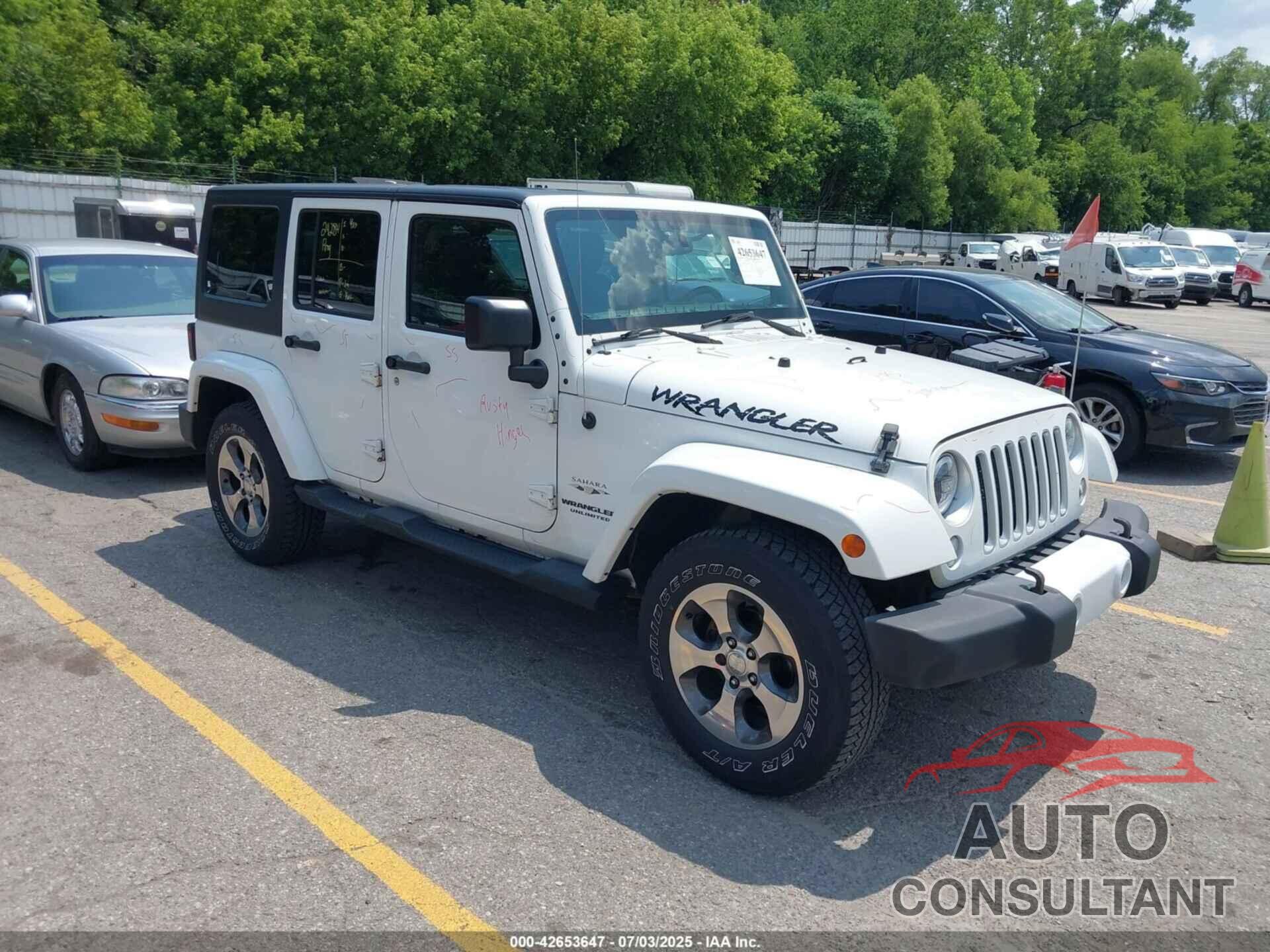 JEEP WRANGLER UNLIMITED 2016 - 1C4BJWEG3GL121516