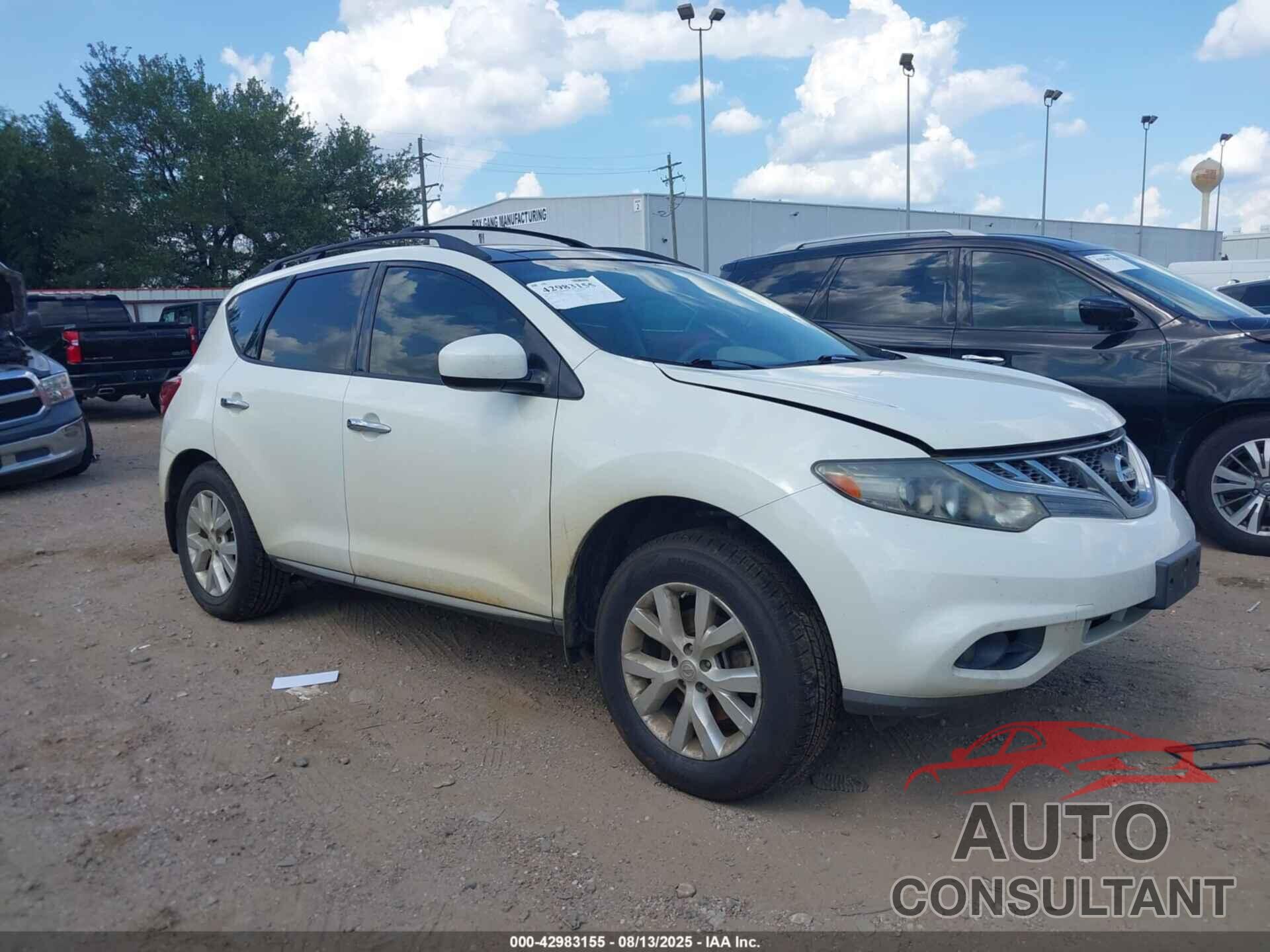 NISSAN MURANO 2011 - JN8AZ1MUXBW069425