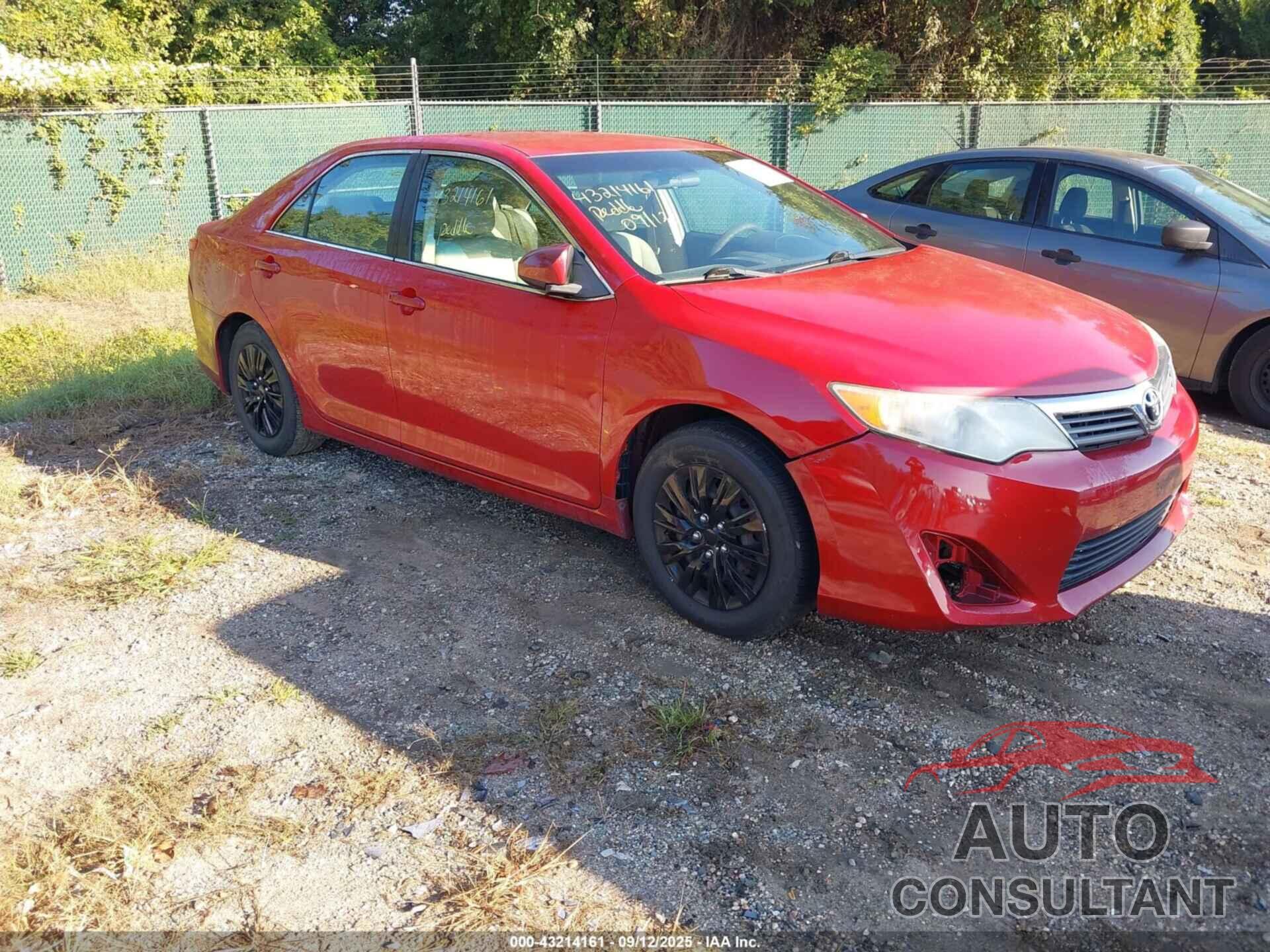 TOYOTA CAMRY 2013 - 4T4BF1FK9DR279602