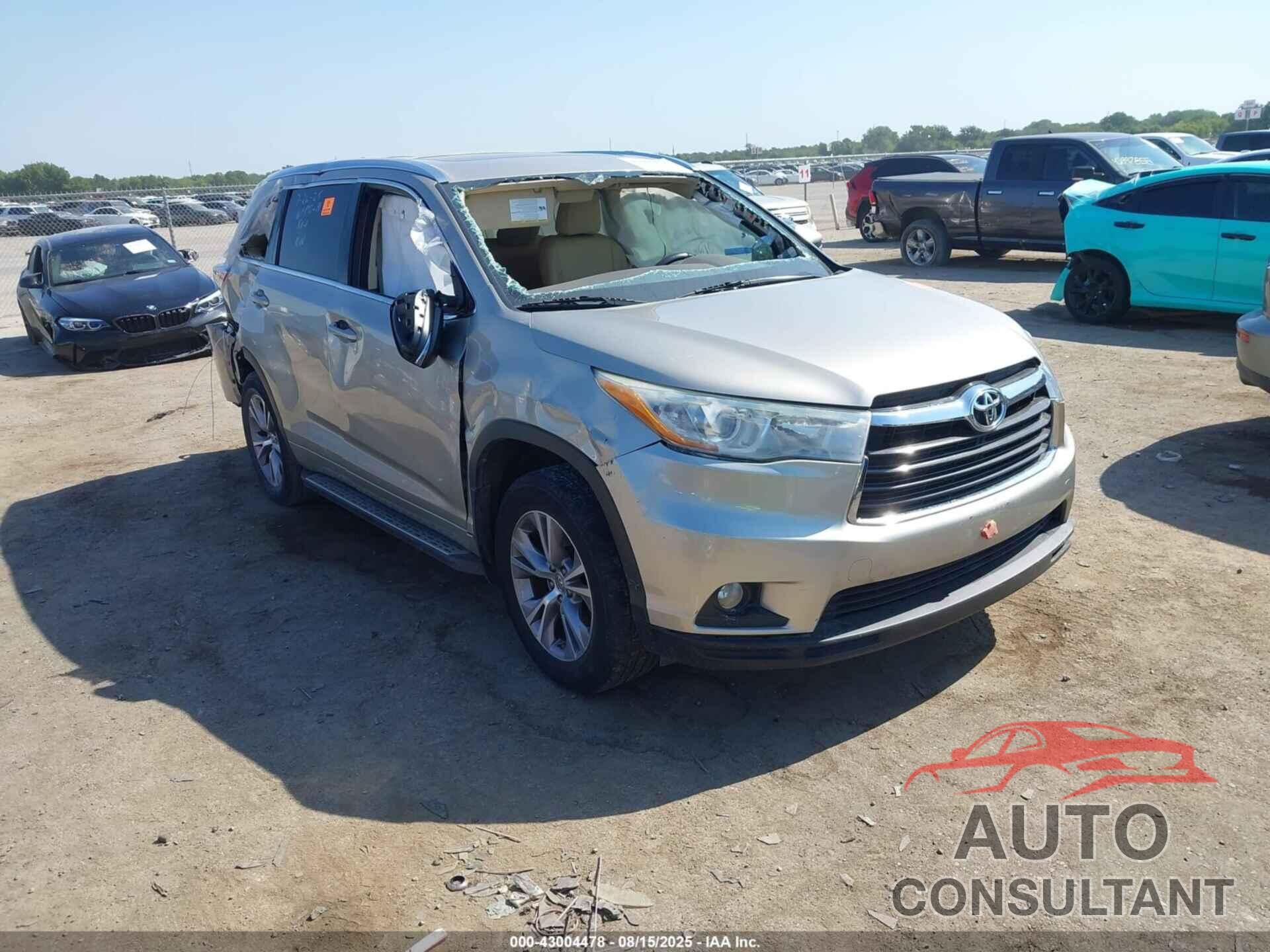 TOYOTA HIGHLANDER 2015 - 5TDKKRFH1FS050187