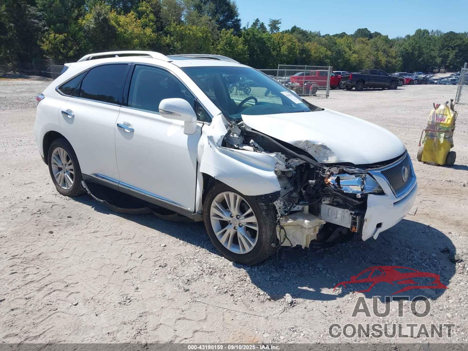 LEXUS RX 450H 2010 - JTJBC1BA7A2022267