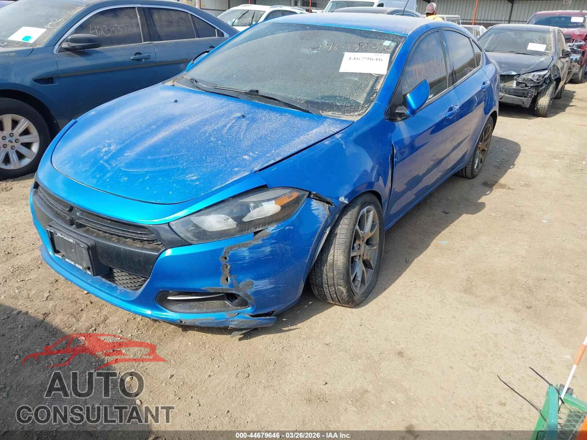 DODGE DART 2015 - 1C3CDFBB2FD182518