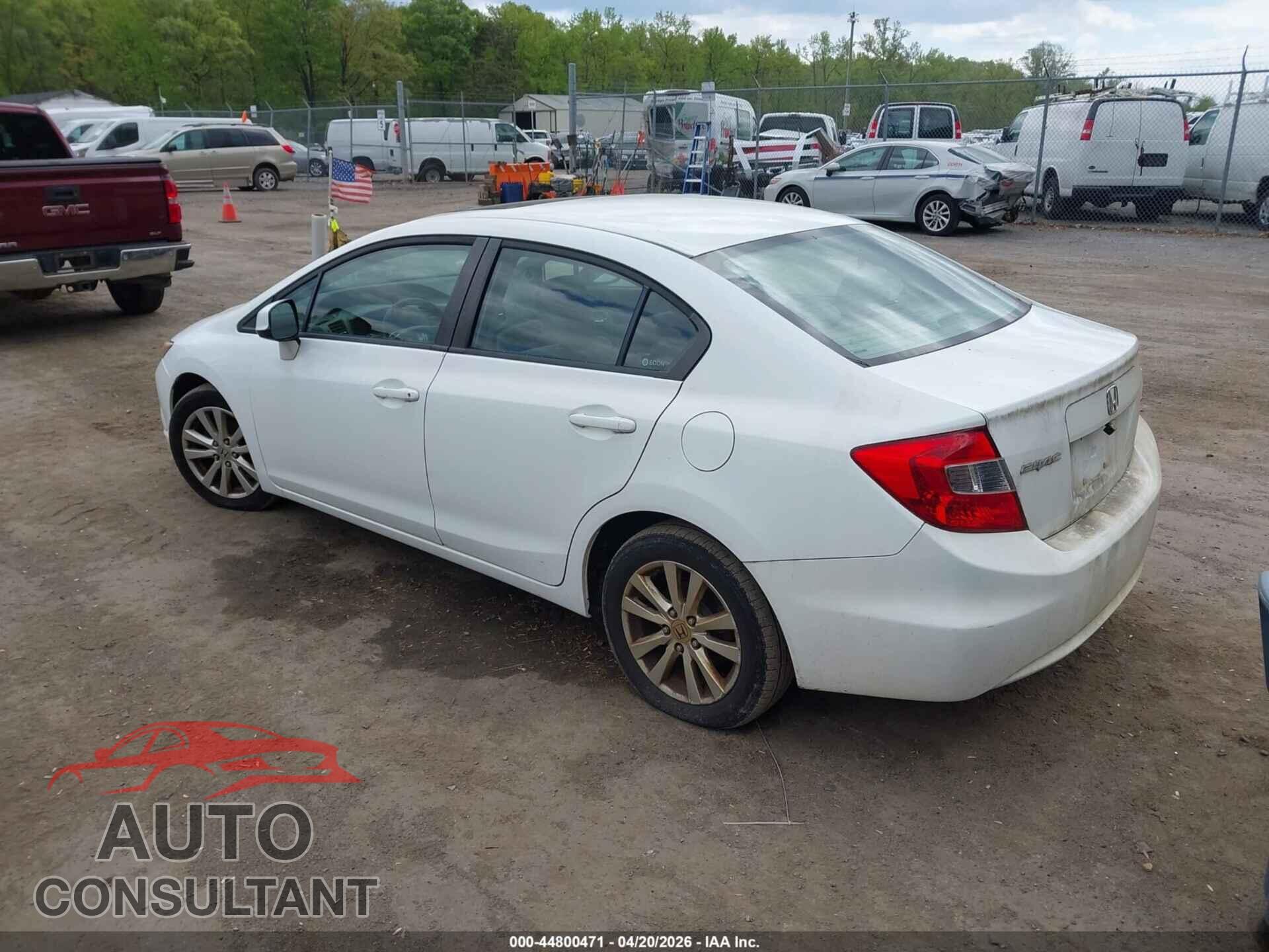 HONDA CIVIC 2012 - 19XFB2F88CE340540