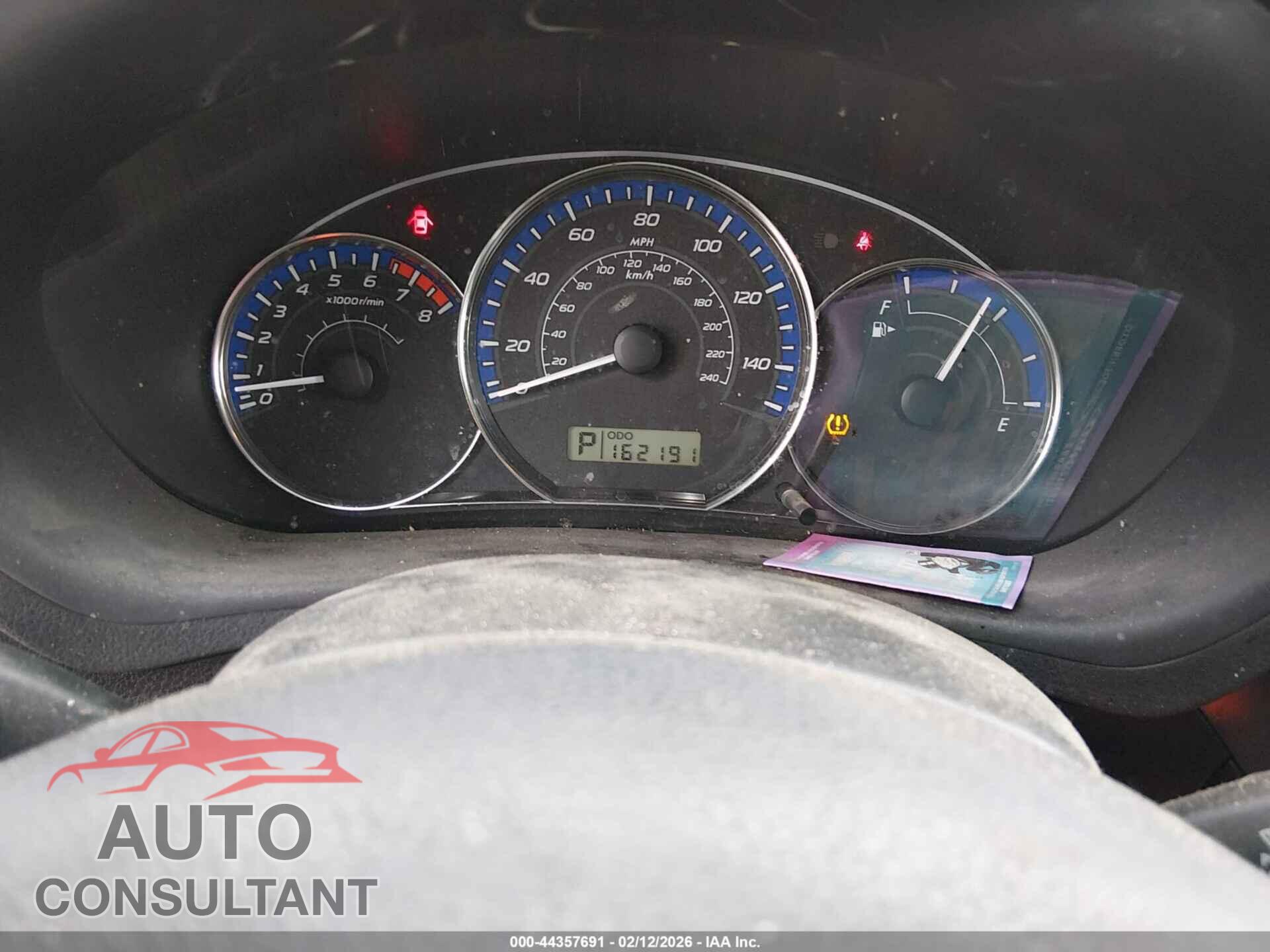 SUBARU FORESTER 2012 - JF2SHAEC0CH453262