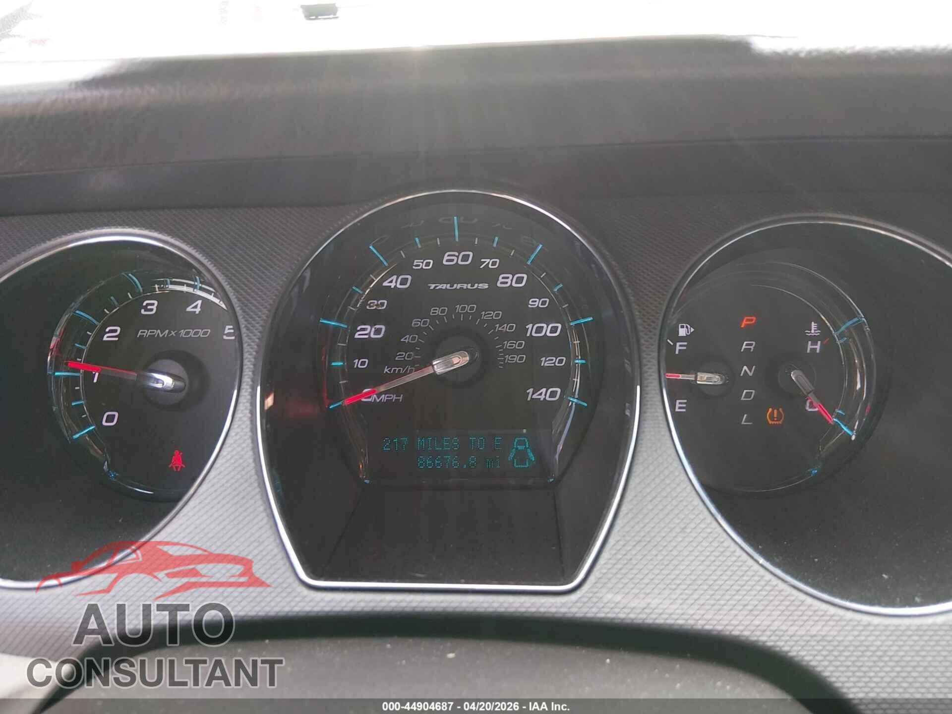 FORD TAURUS 2012 - 1FAHP2DW0CG129978