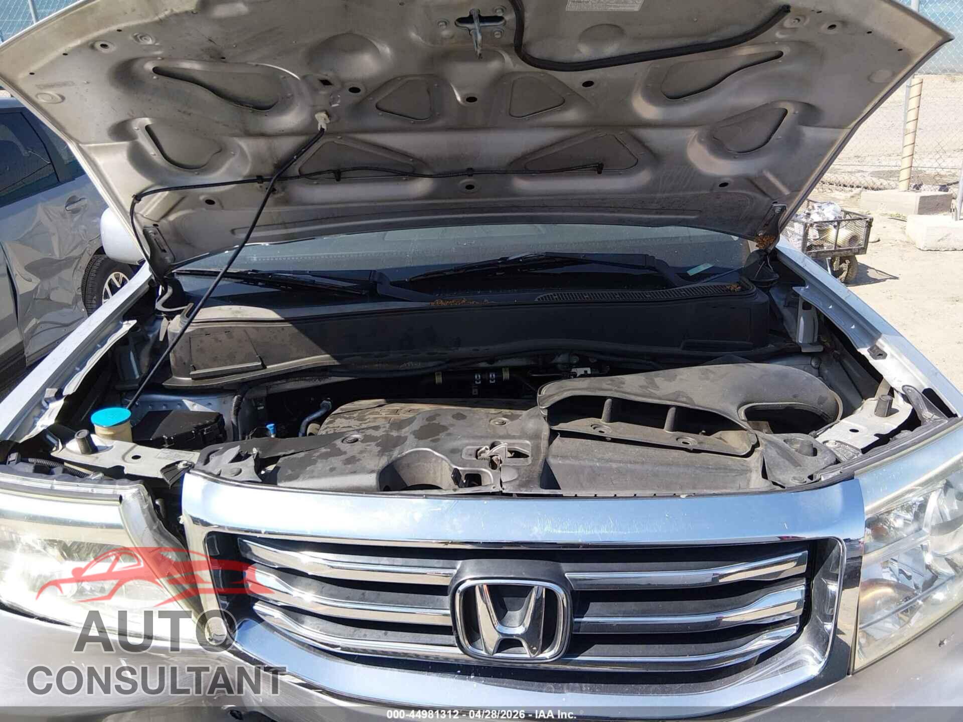 HONDA PILOT 2012 - 5FNYF3H99CB032246