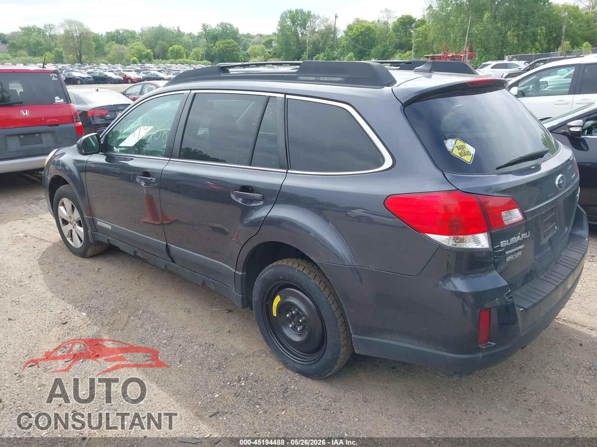 SUBARU OUTBACK 2011 - 4S4BRBLC0B3430964
