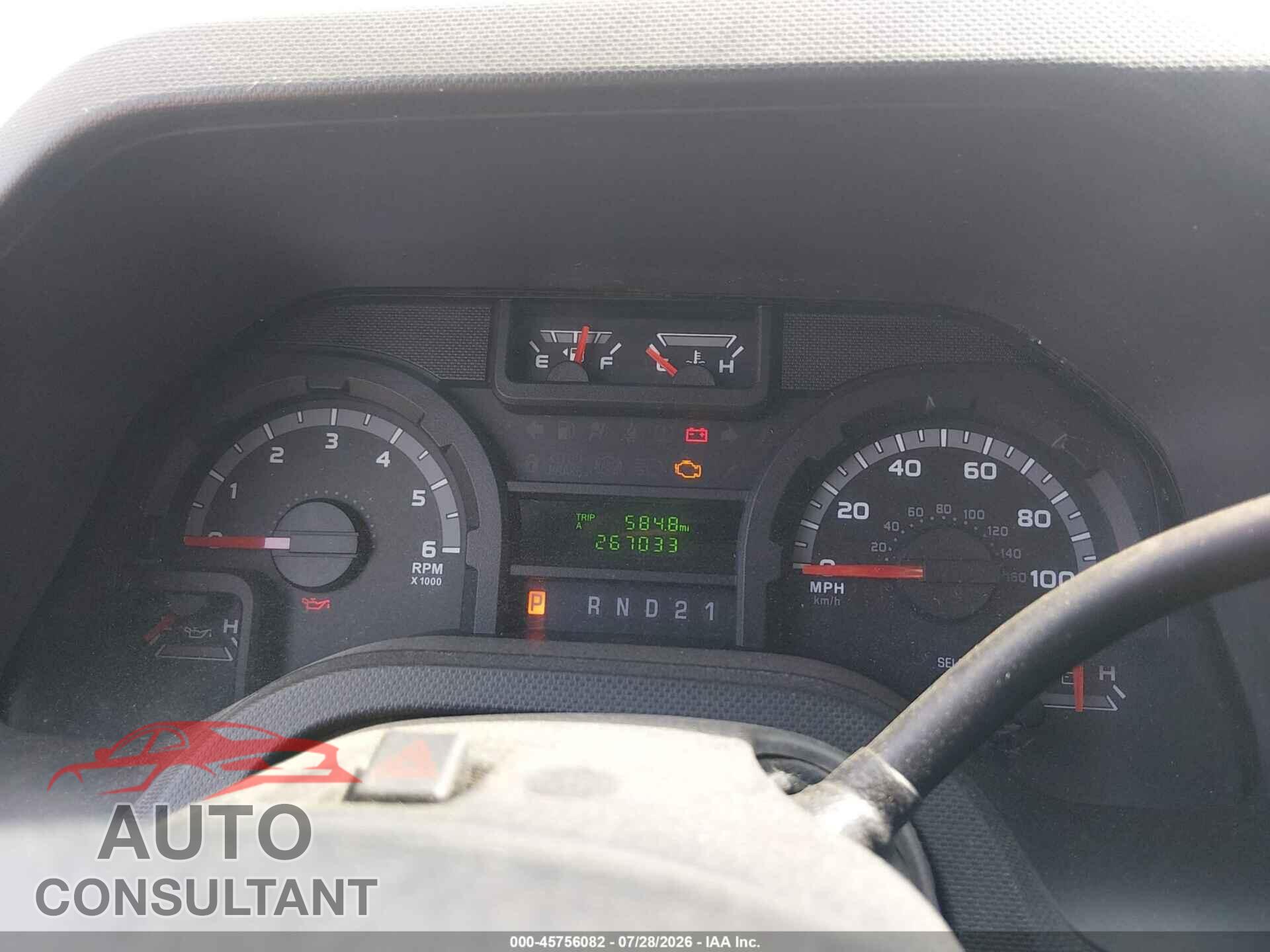 FORD E-250 2012 - 1FTNE2EL8CDA25764