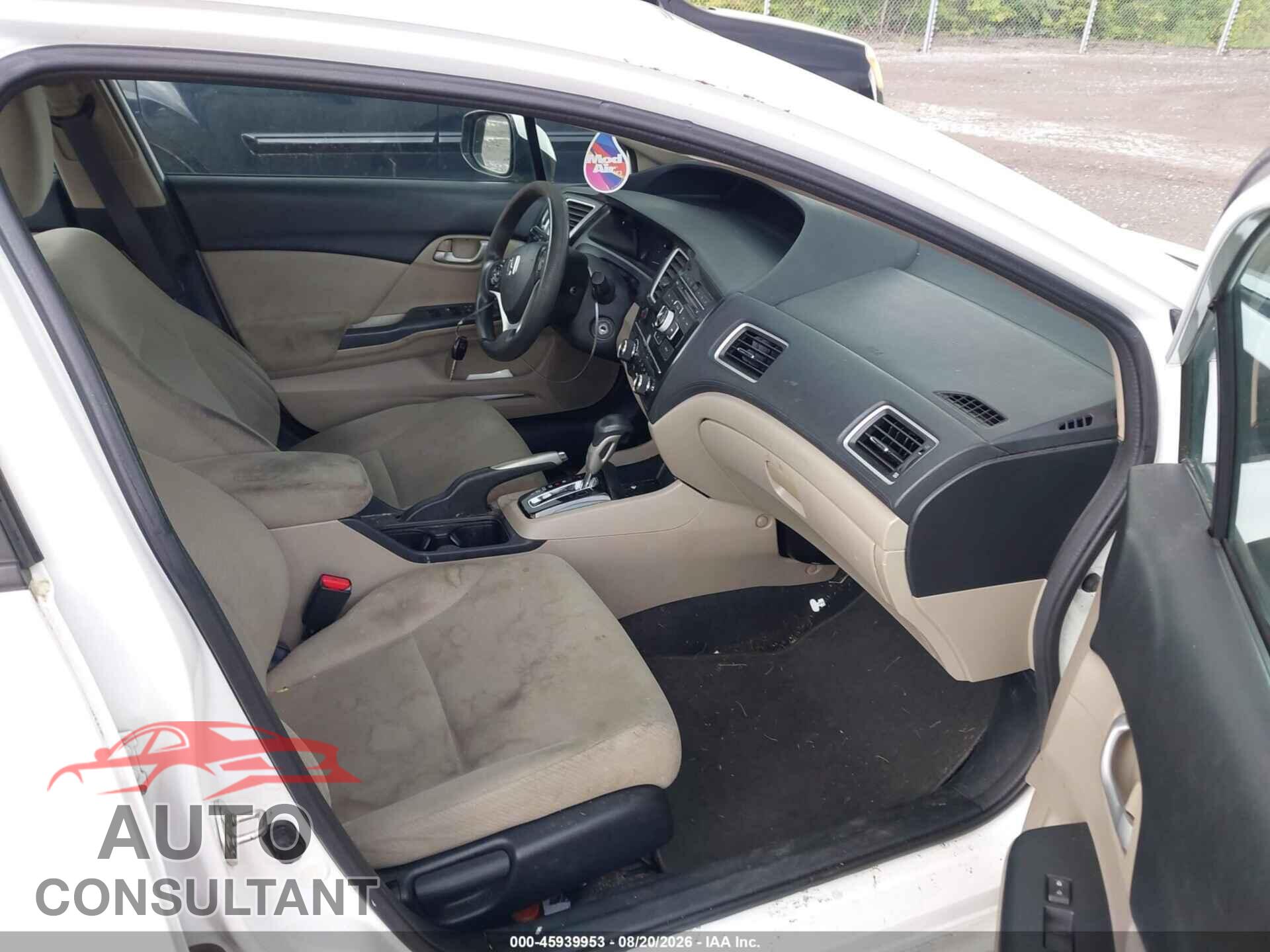 HONDA CIVIC 2013 - 19XFB2F57DE066285
