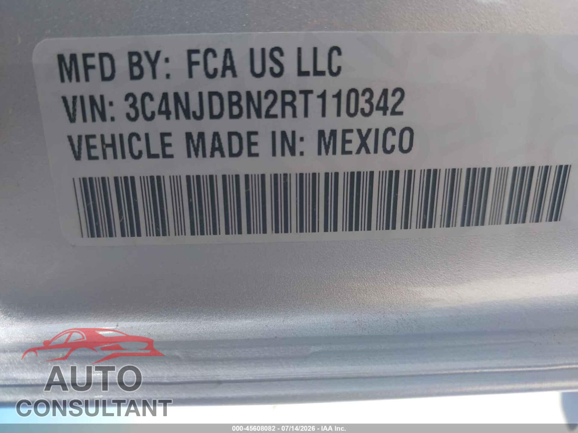 JEEP COMPASS 2024 - 3C4NJDBN2RT110342