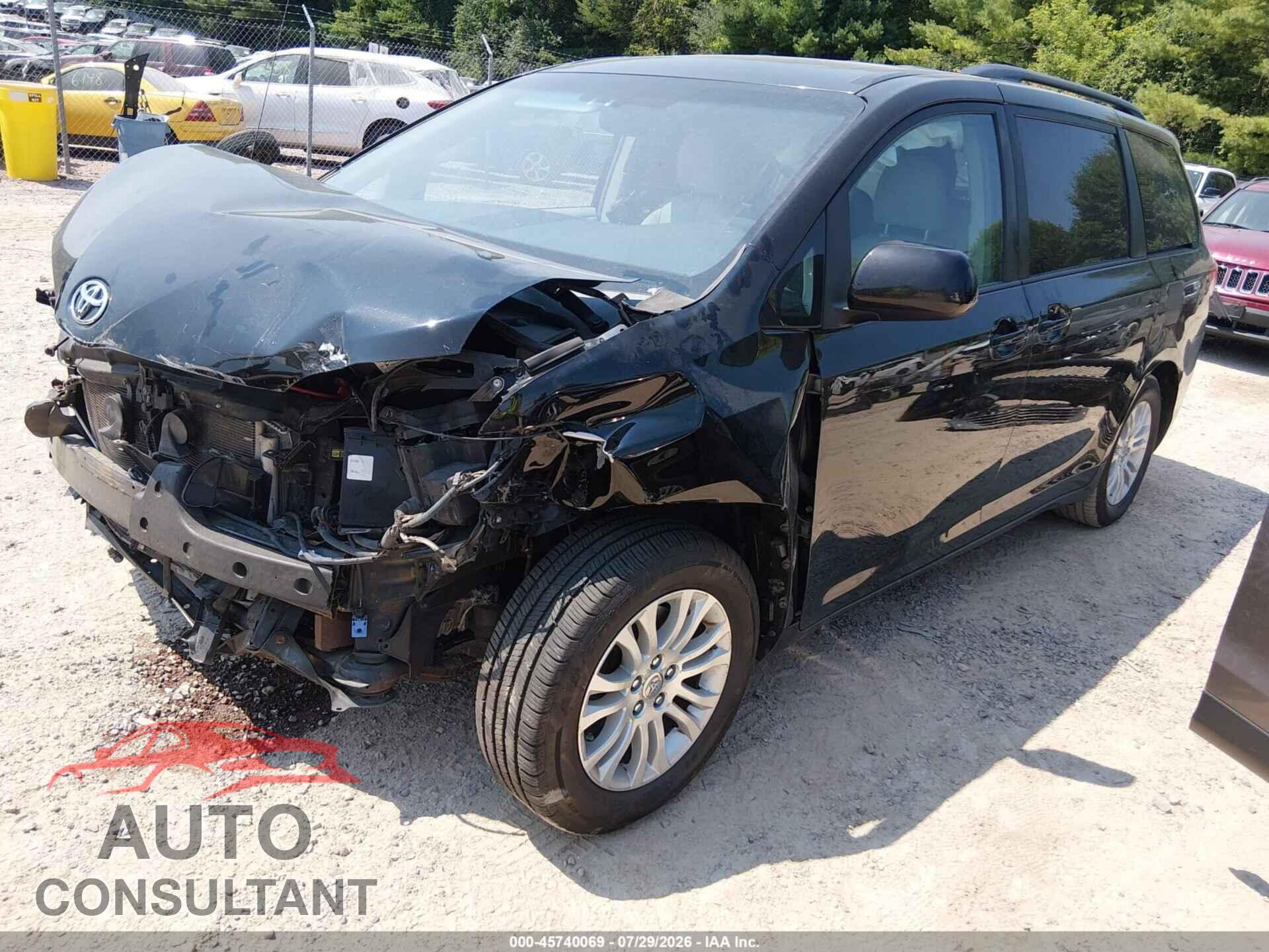 TOYOTA SIENNA 2012 - 5TDYK3DC1CS226584