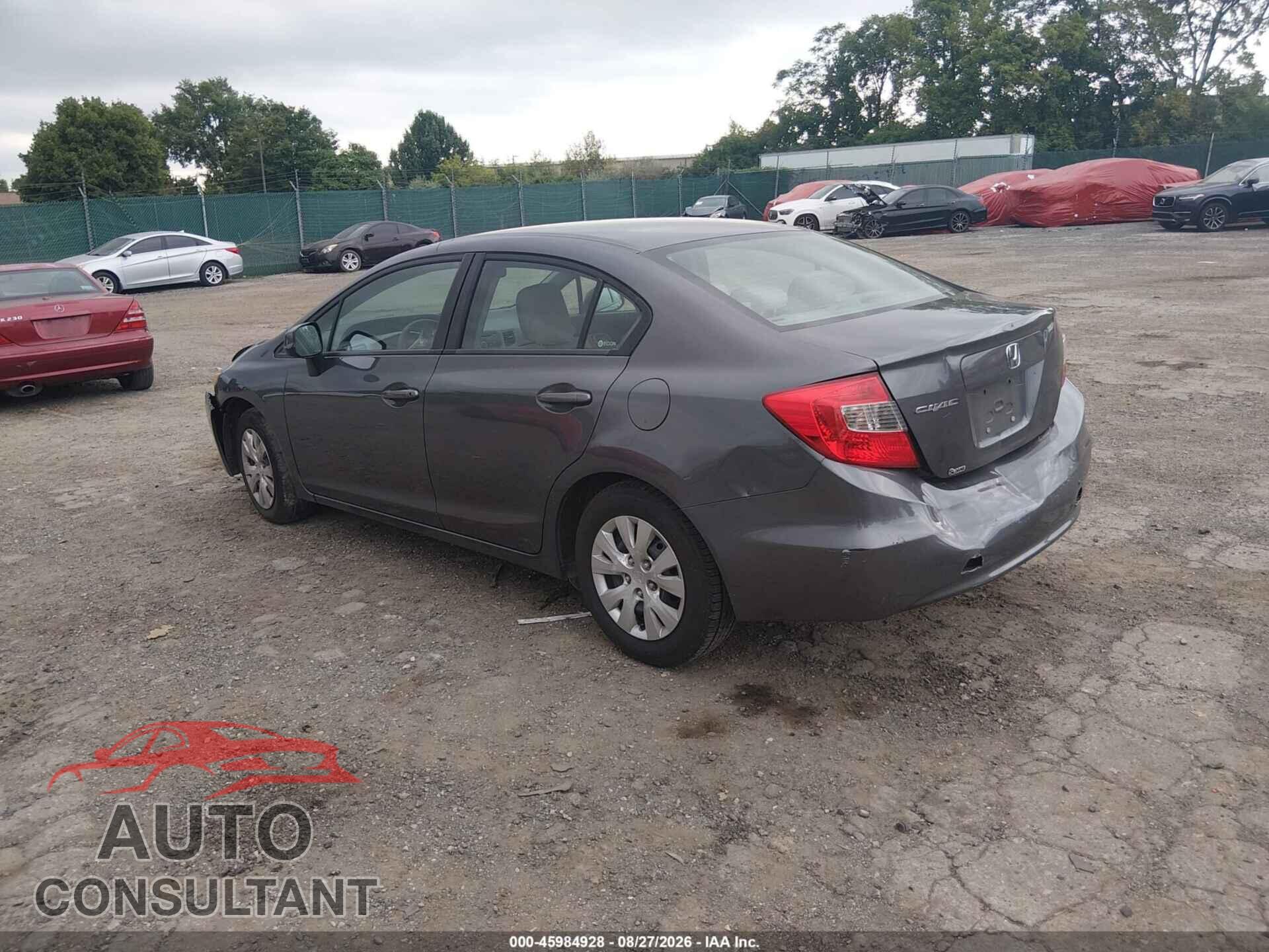 HONDA CIVIC 2012 - 19XFB2F51CE314514