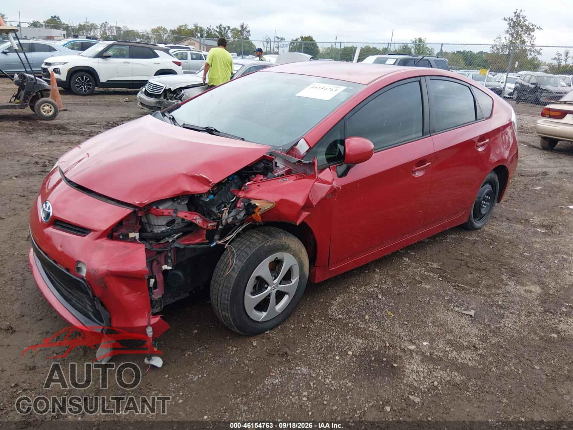 TOYOTA PRIUS 2012 - JTDKN3DU4C5456695