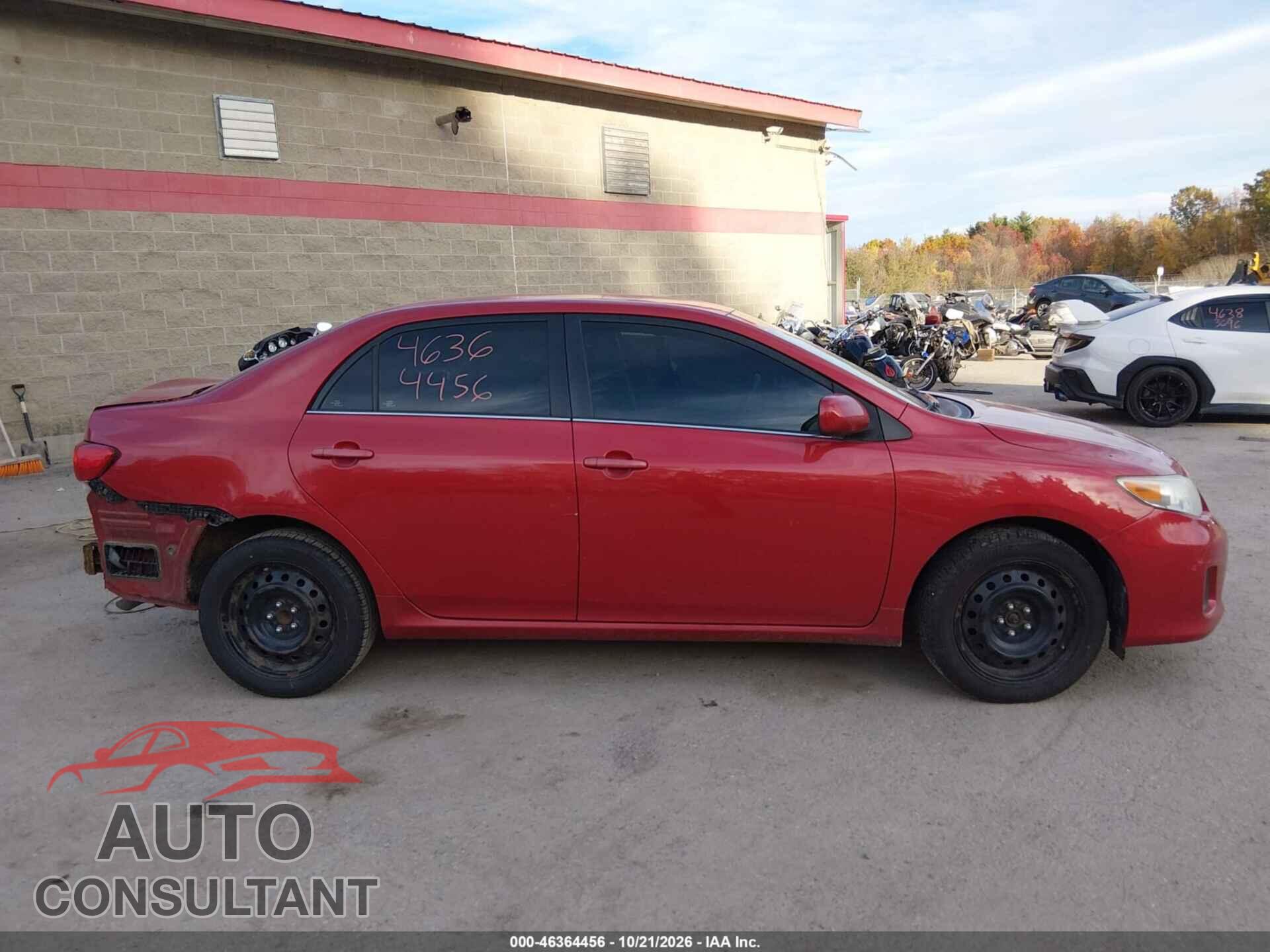 TOYOTA COROLLA 2013 - 5YFBU4EE3DP141343