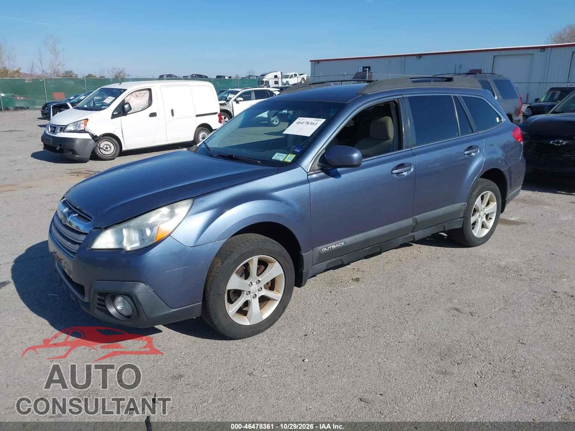 SUBARU OUTBACK 2014 - 4S4BRCCC3E3216416