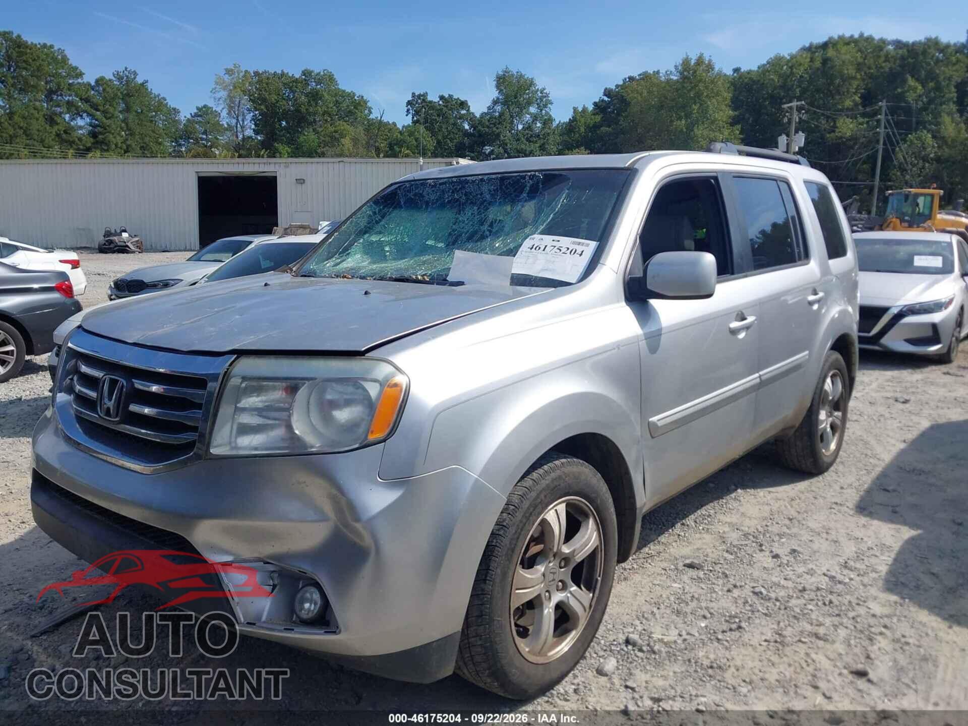 HONDA PILOT 2012 - 5FNYF3H66CB020321
