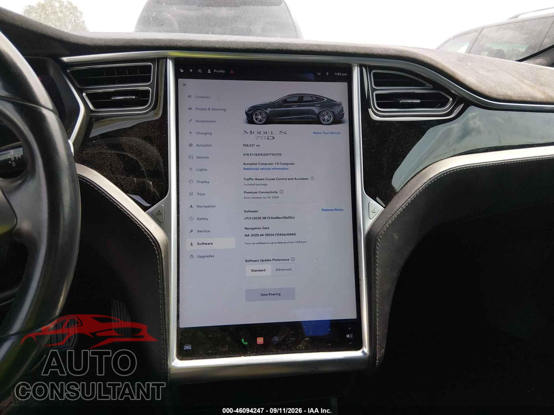 TESLA MODEL S 2015 - 5YJSA1E22FF103713