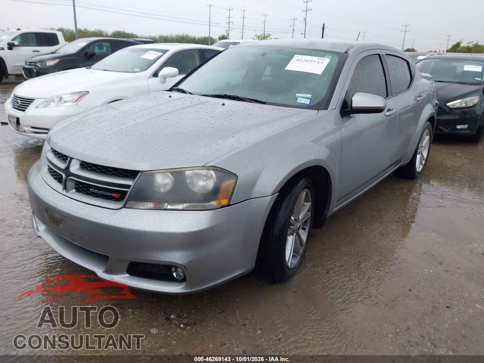 DODGE AVENGER 2013 - 1C3CDZCB1DN632411