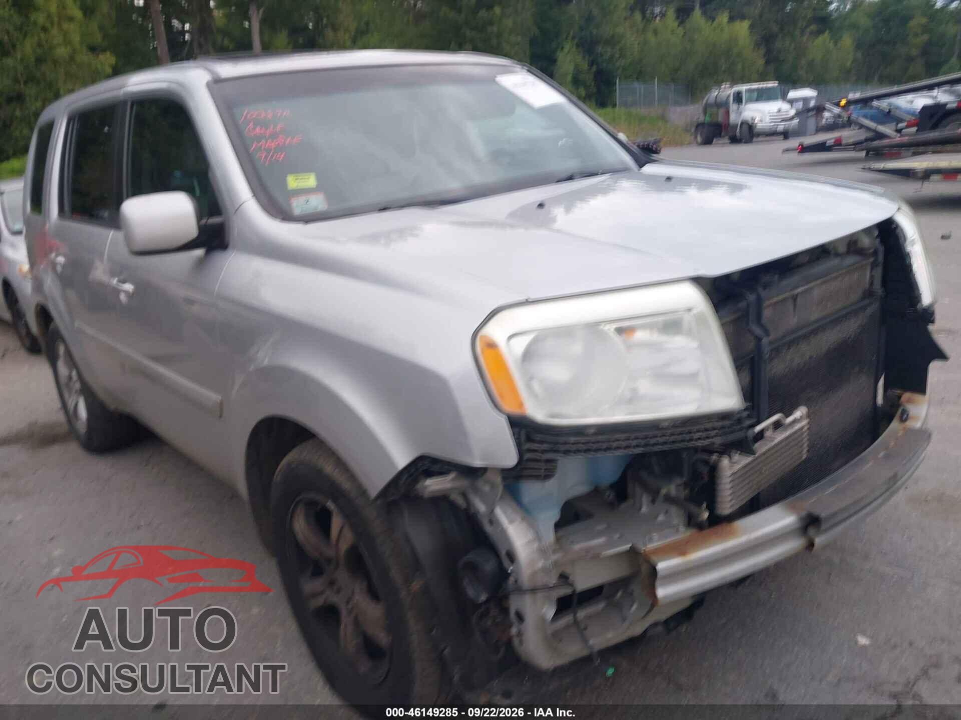 HONDA PILOT 2012 - 5FNYF4H55CB042128