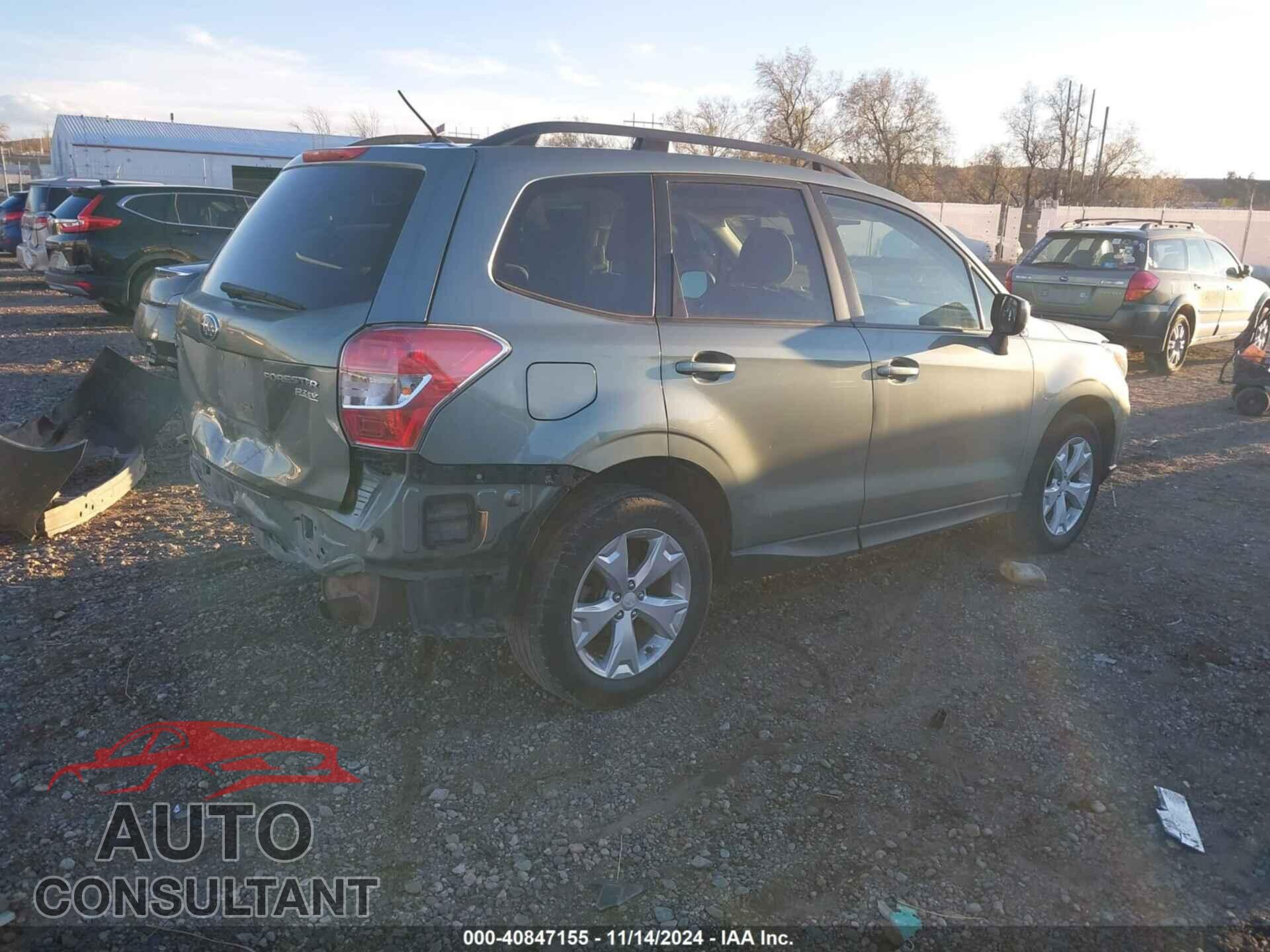 SUBARU FORESTER 2015 - JF2SJADC8FH408421
