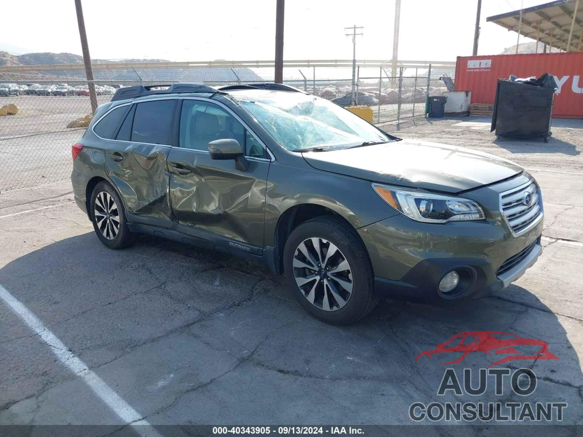 SUBARU OUTBACK 2016 - 4S4BSENC1G3288781