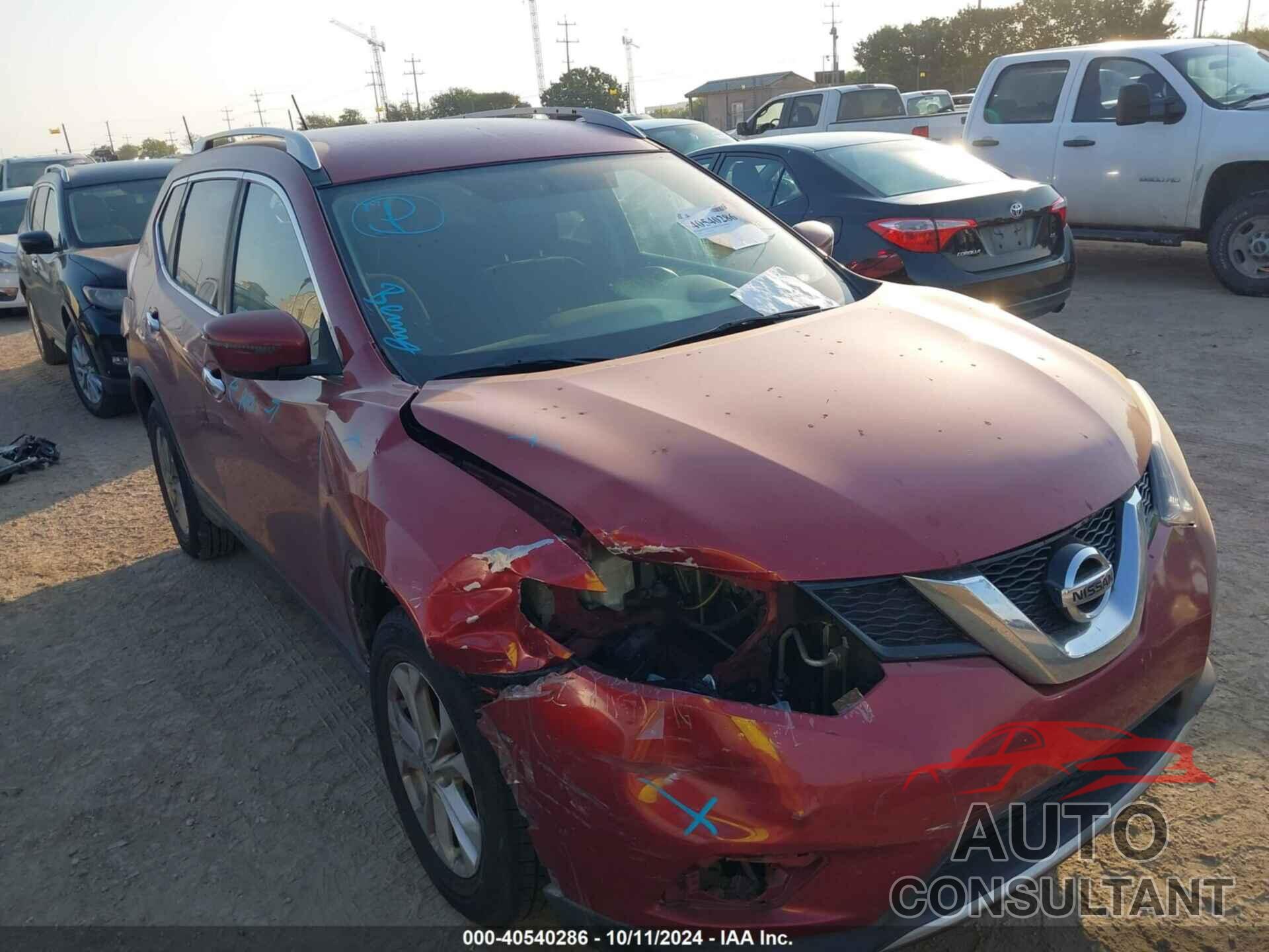 NISSAN ROGUE 2016 - KNMAT2MV3GP721010