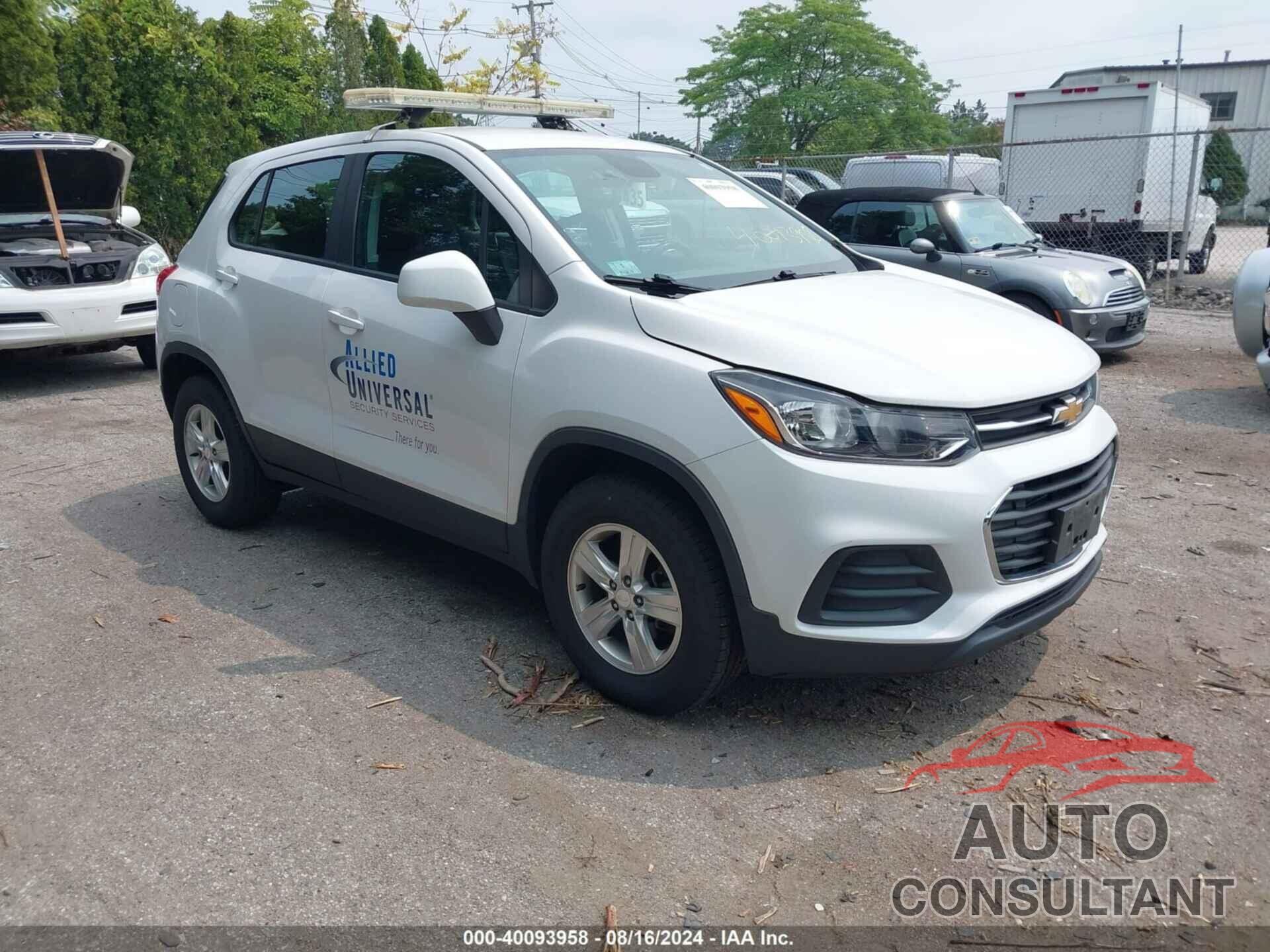 CHEVROLET TRAX 2019 - 3GNCJNSBXKL261851