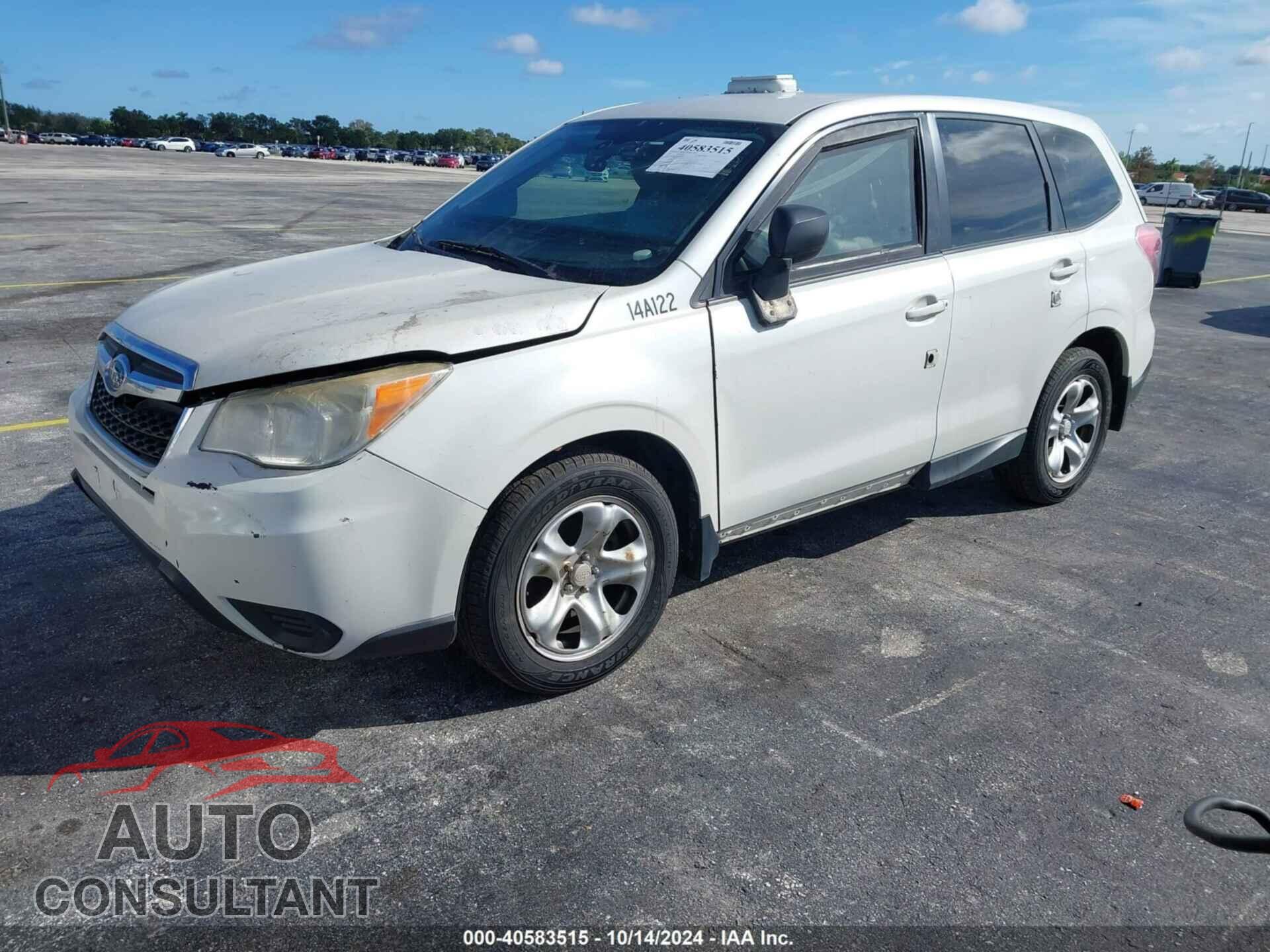 SUBARU FORESTER 2014 - JF2SJAAC9EH456058