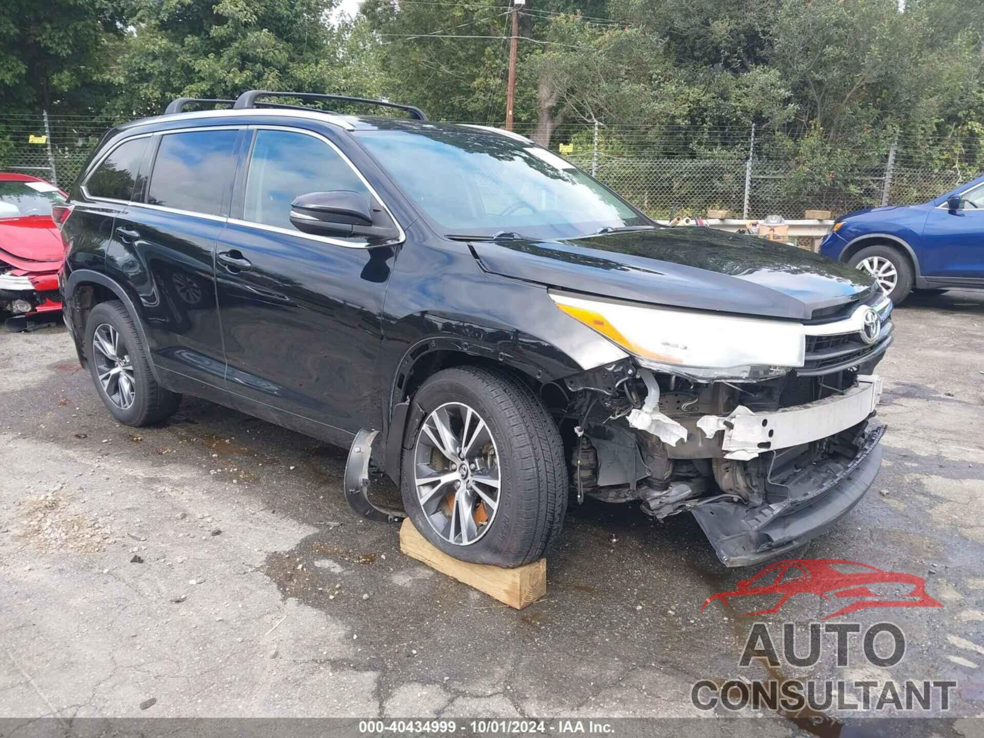 TOYOTA HIGHLANDER 2016 - 5TDJKRFHXGS355183