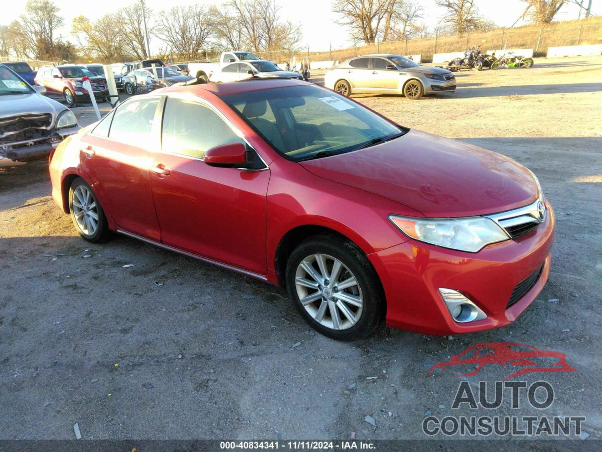 TOYOTA CAMRY 2012 - 4T4BF1FK4CR177641